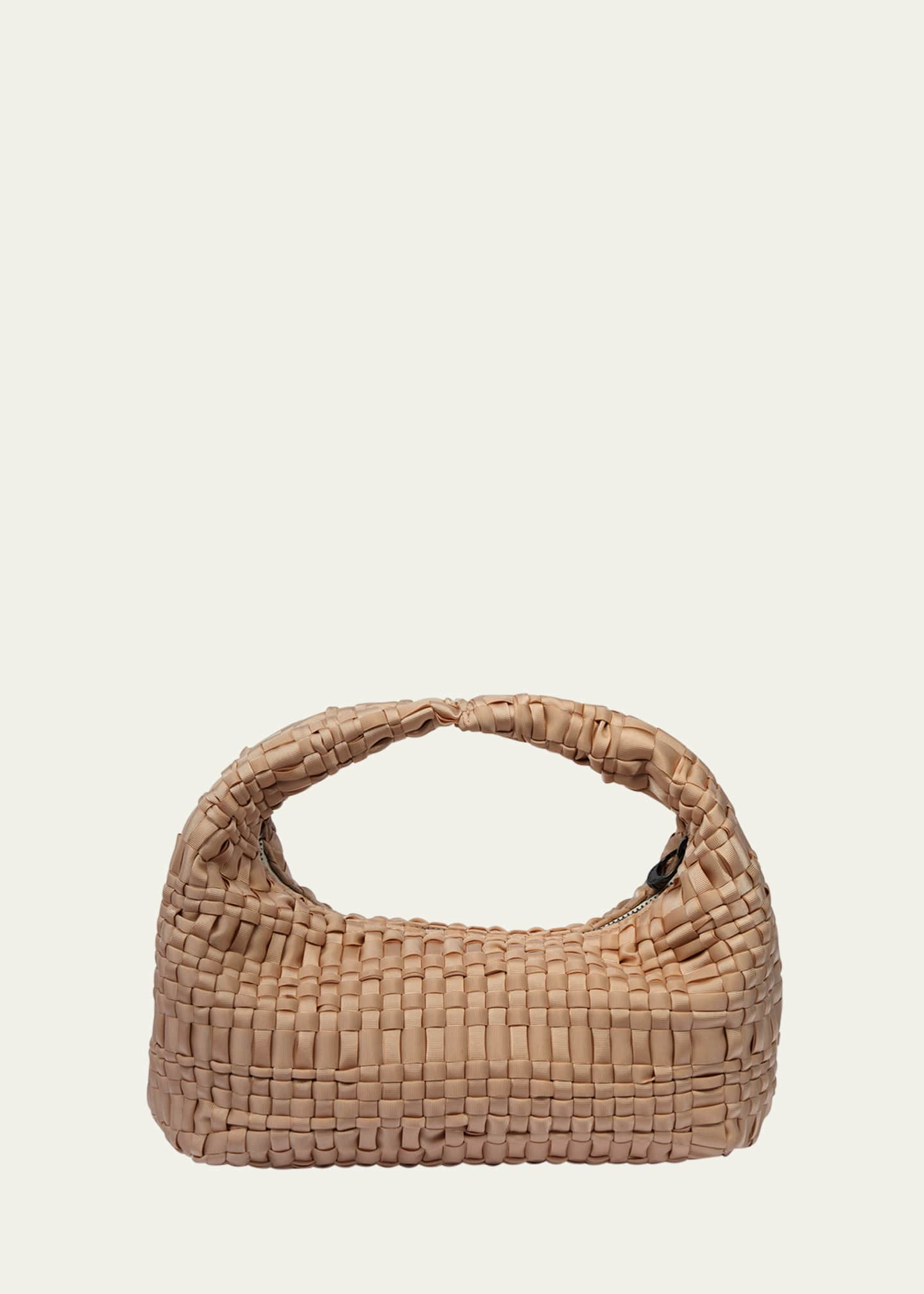 Maria La Rosa Rebirth Woven Ribbon Top-Handle Bag