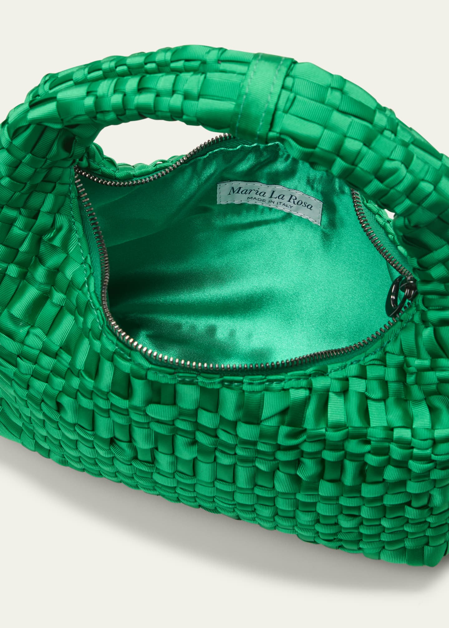 Maria La Rosa Rebirth Woven Ribbon Top Handle Bag Bergdorf Goodman
