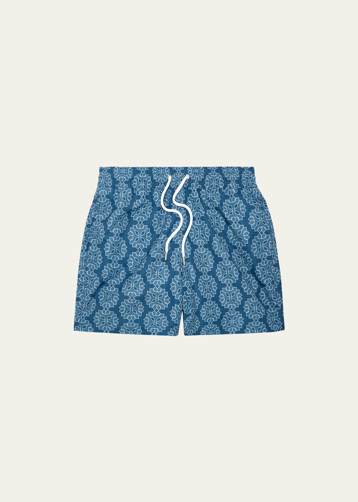 Frescobol Carioca Men's Medallion-Print Swim Shorts