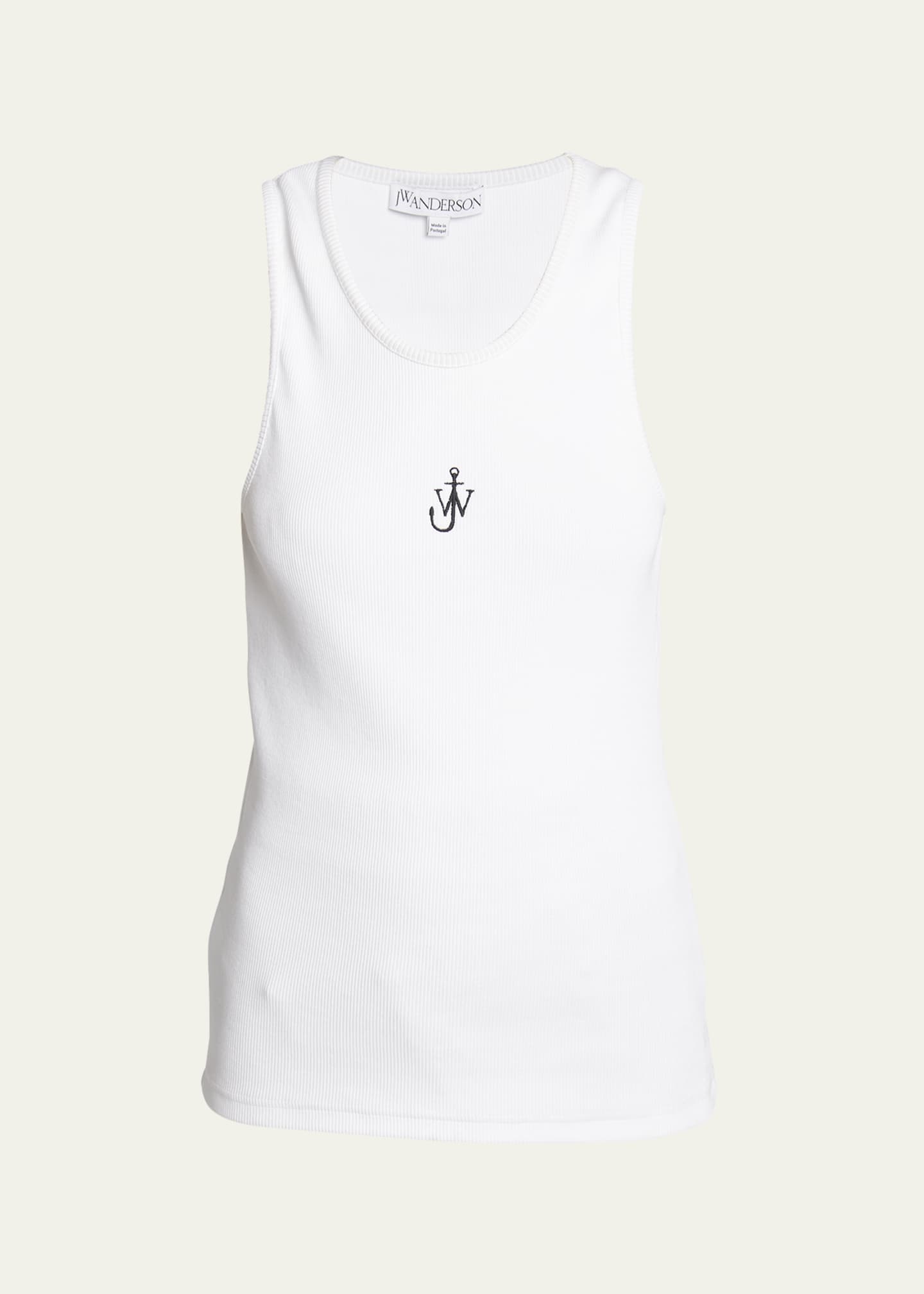 JW Anderson Anchor Logo Embroidered Tank Top - Bergdorf Goodman