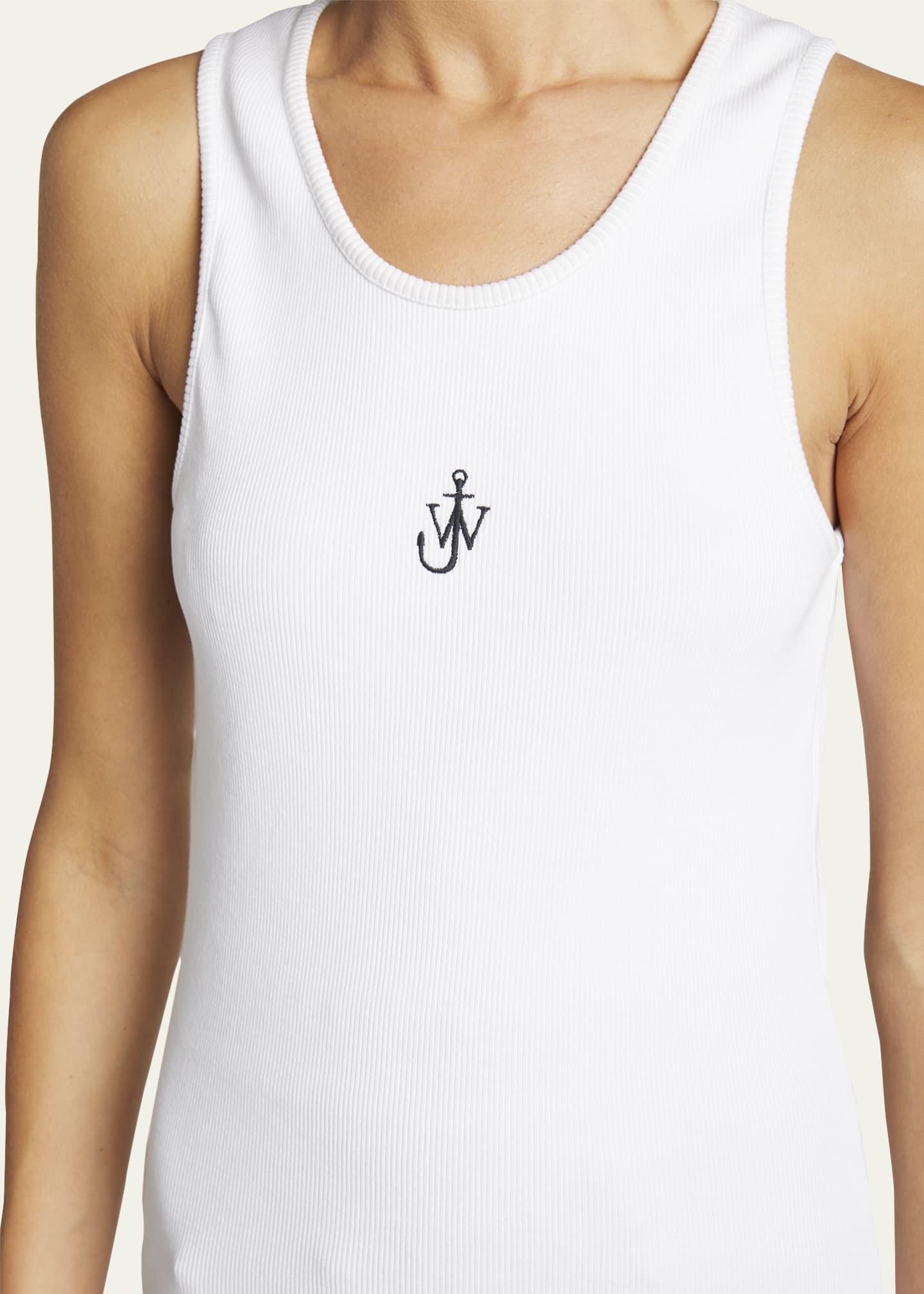 JW Anderson Anchor Logo Embroidered Tank Top