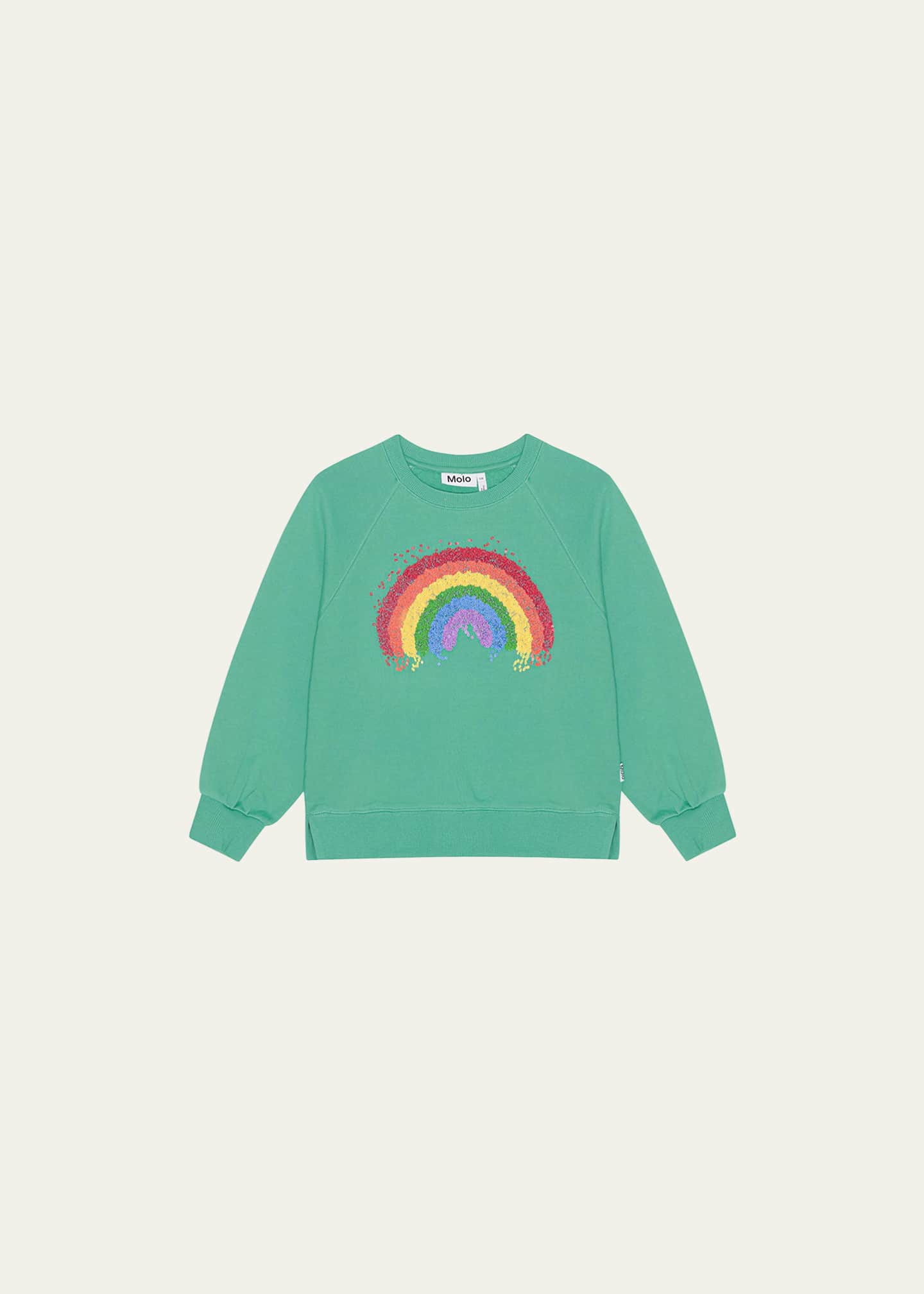 Molo Girl s Marilee Rainbow Print Sweatshirt Size 3 6