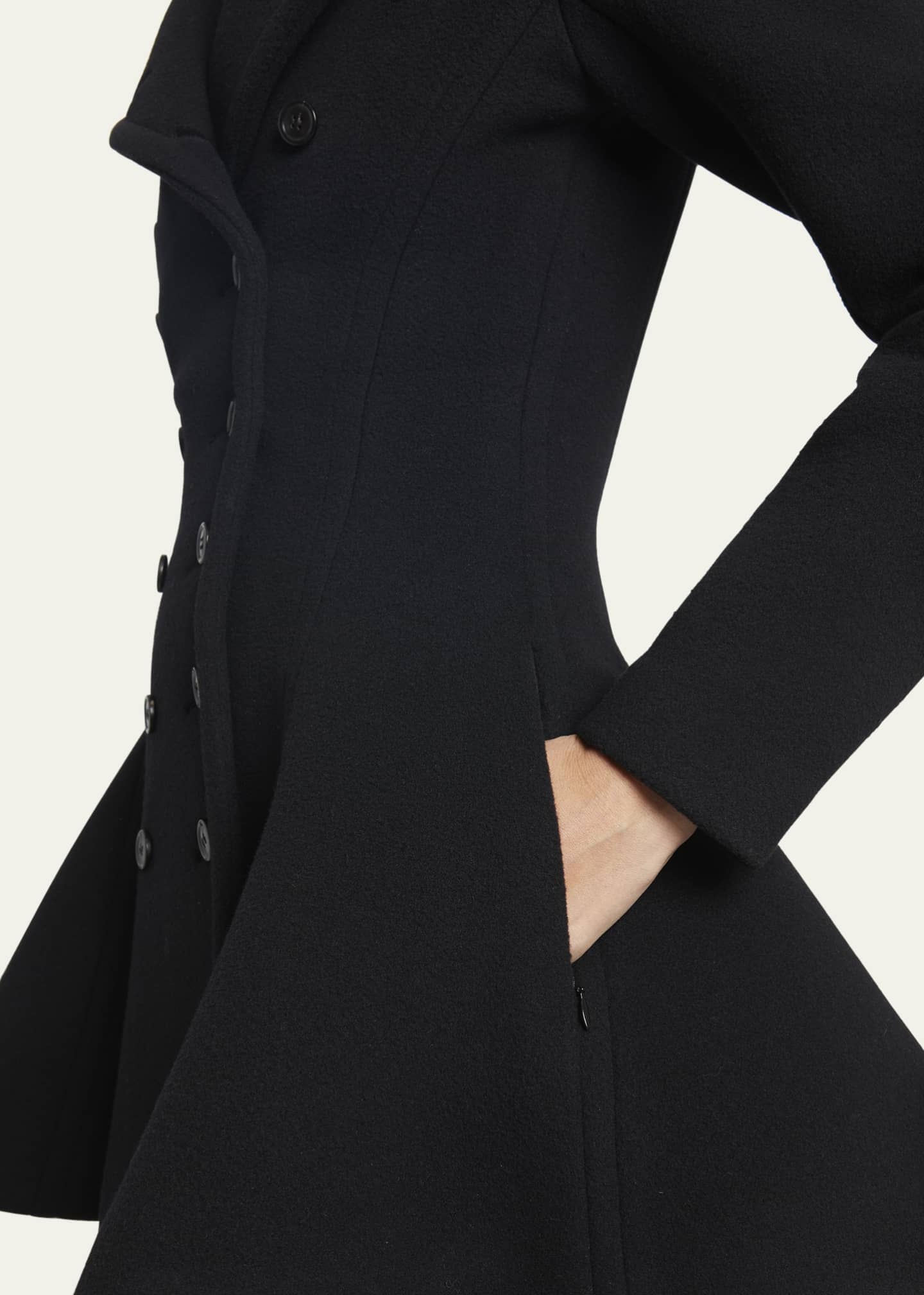 ALAÏA Black Travel Coat