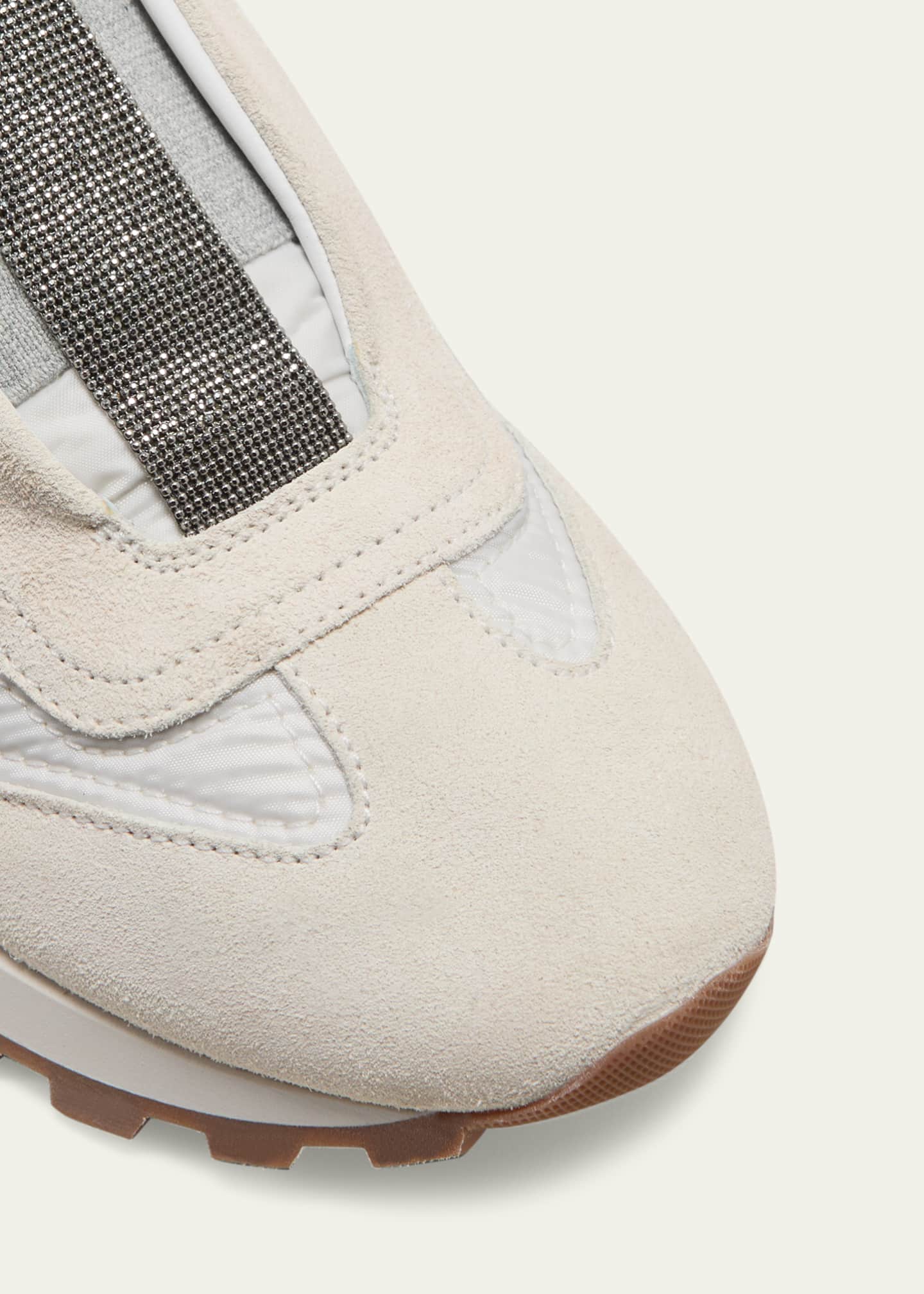 Brunello Cucinelli Monili Laceless Suede Sneakers Image 5 of 5