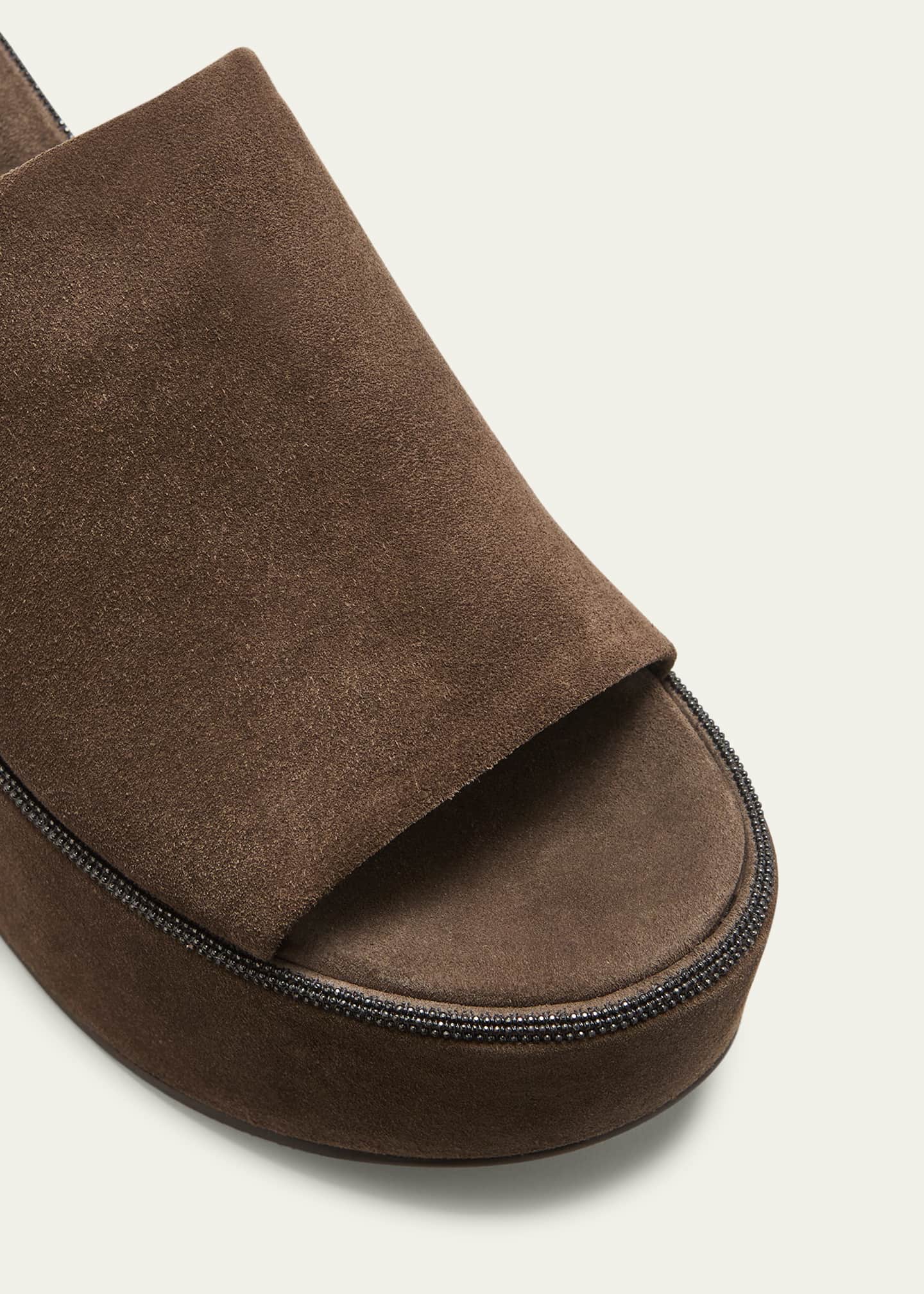 Vince walford flatform sale suede slide sandal