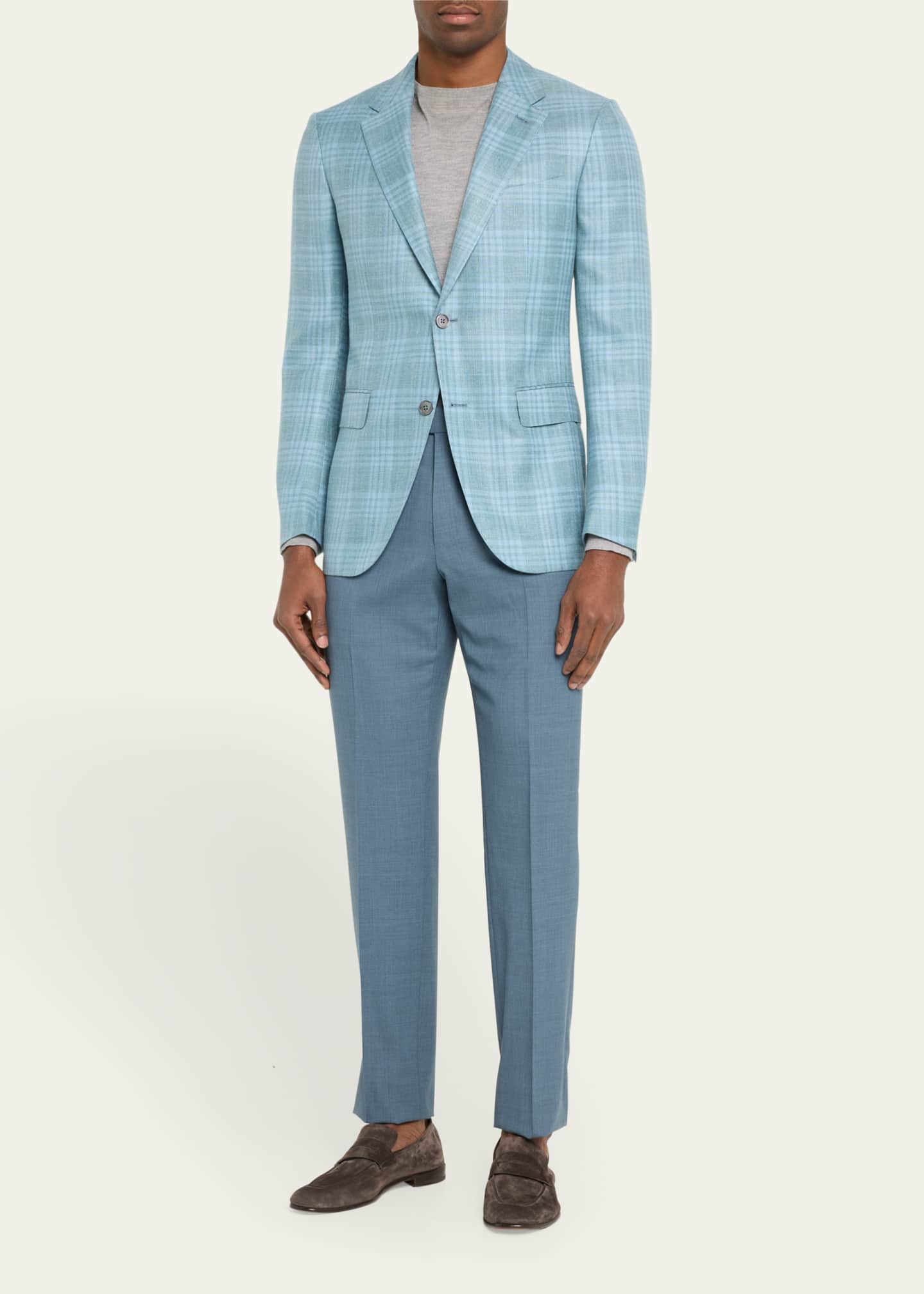 ZEGNA Men s Tonal Plaid Sport Coat Bergdorf Goodman