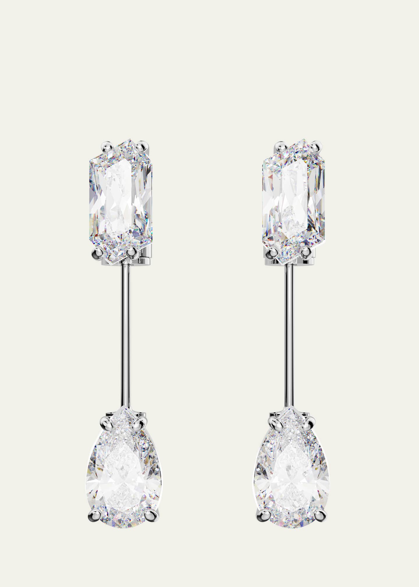 SWAROVSKI Mesmera Mixed Cut Crystal Bar Earrings