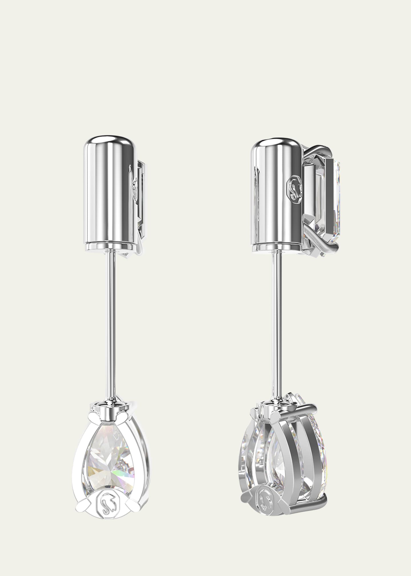 Crystal best sale bar earrings