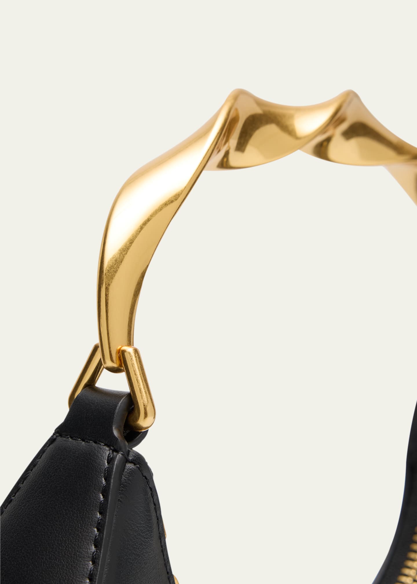 SIMKHAI Nixi Twist Leather Top-Handle Bag Image 6 of 6