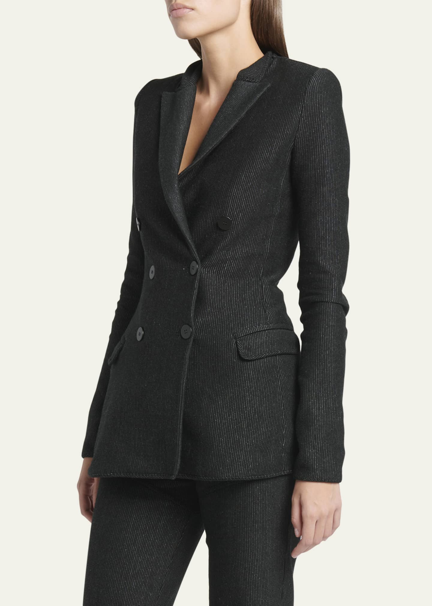 ジャケット GIORGIO ARMANI GIACCA JERSEY JACQUARD Giorgio Armani Jersey Jacquard Double-Breasted Blazer