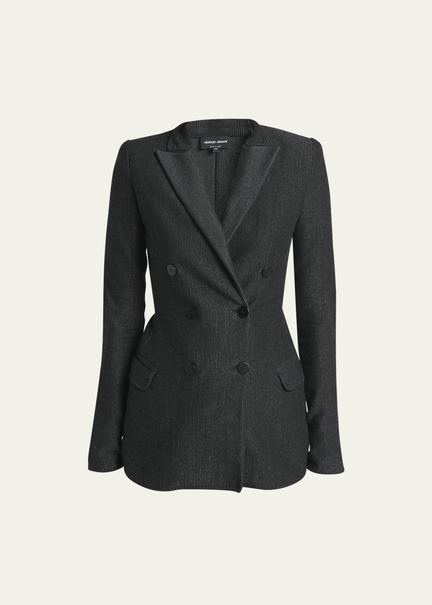 ジャケット GIORGIO ARMANI GIACCA JERSEY JACQUARD Giorgio Armani Jersey Jacquard Double-Breasted Blazer