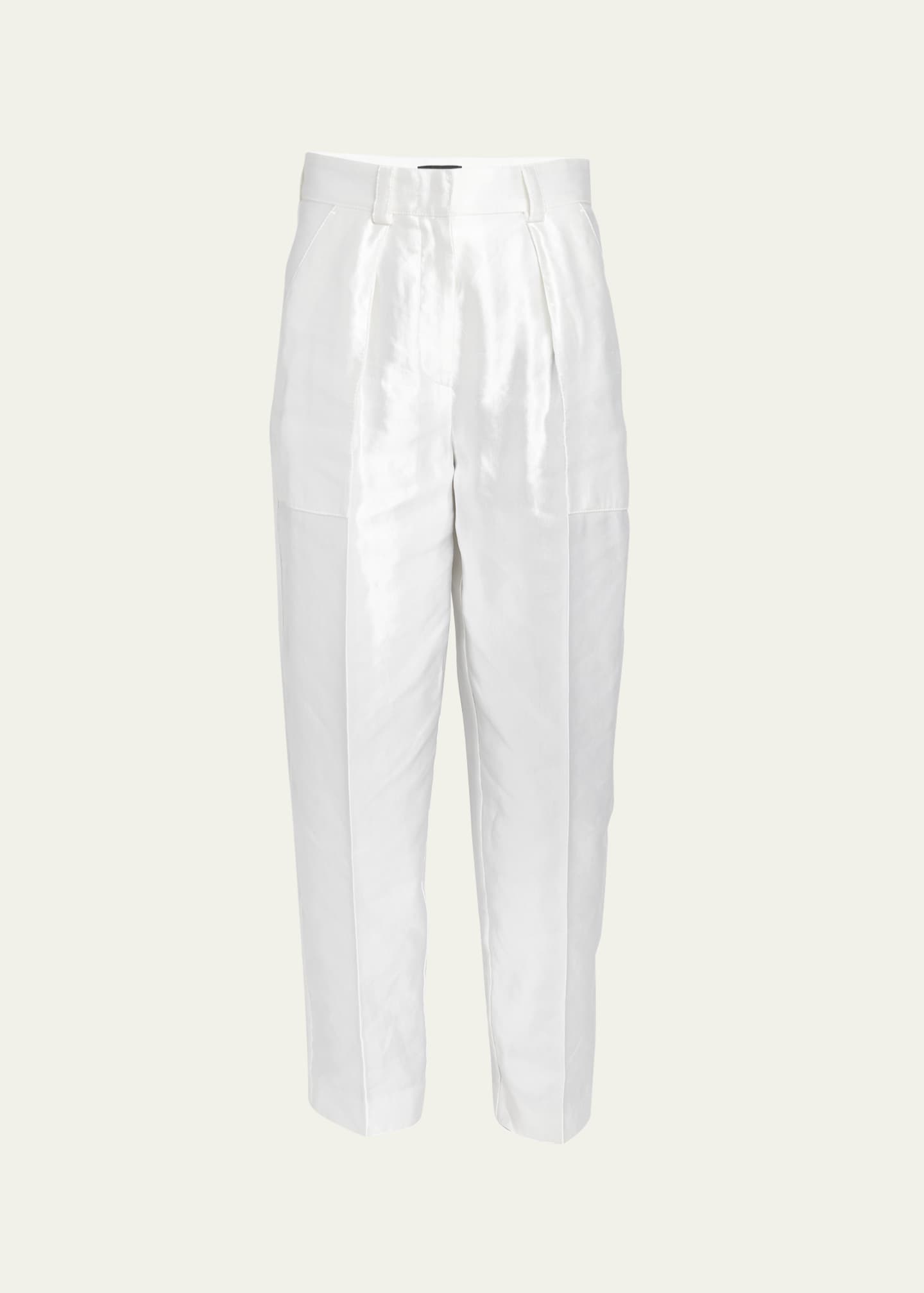 Silk cigarette shop trousers
