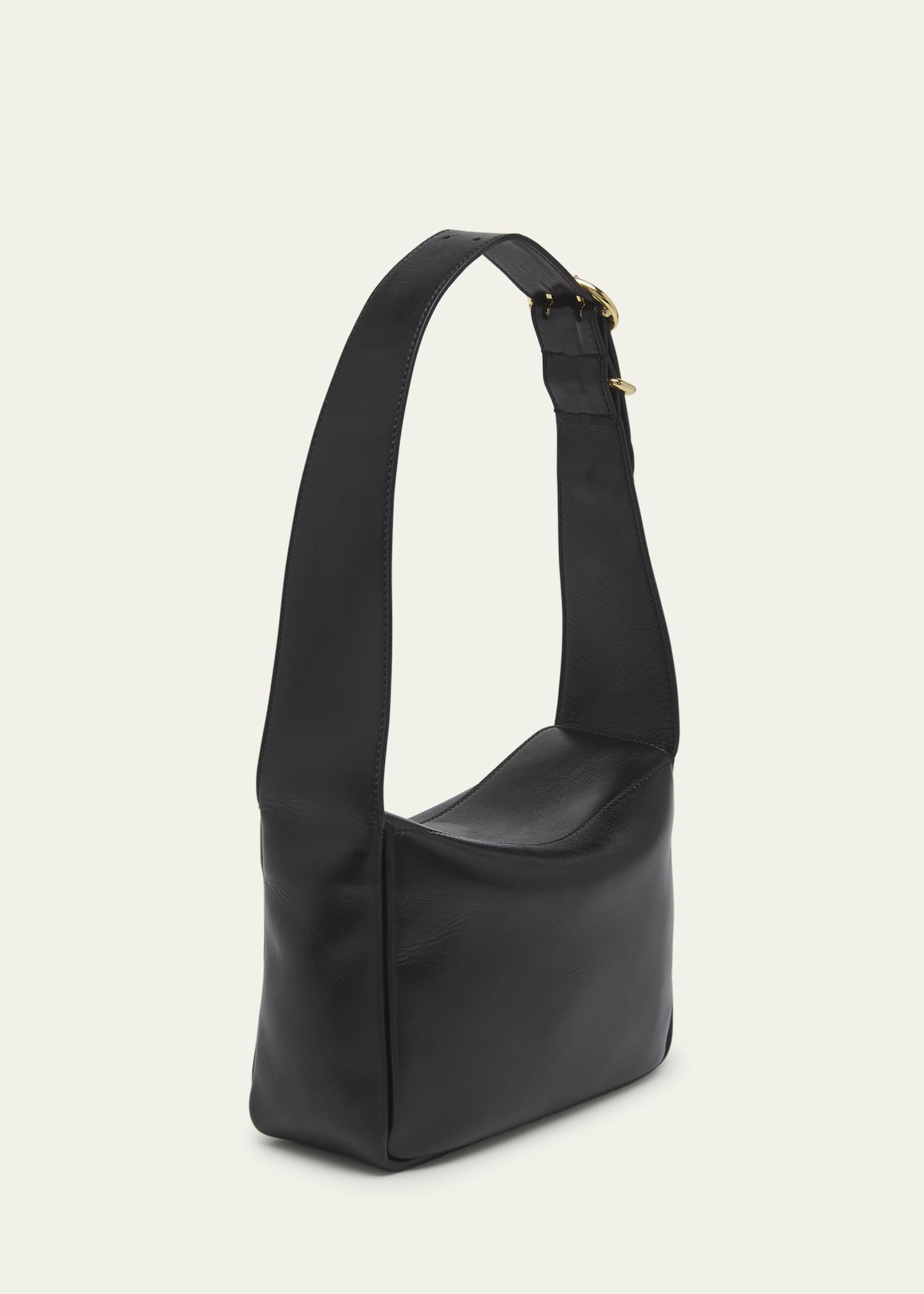 Jil Sander leather shoulder bag - Black