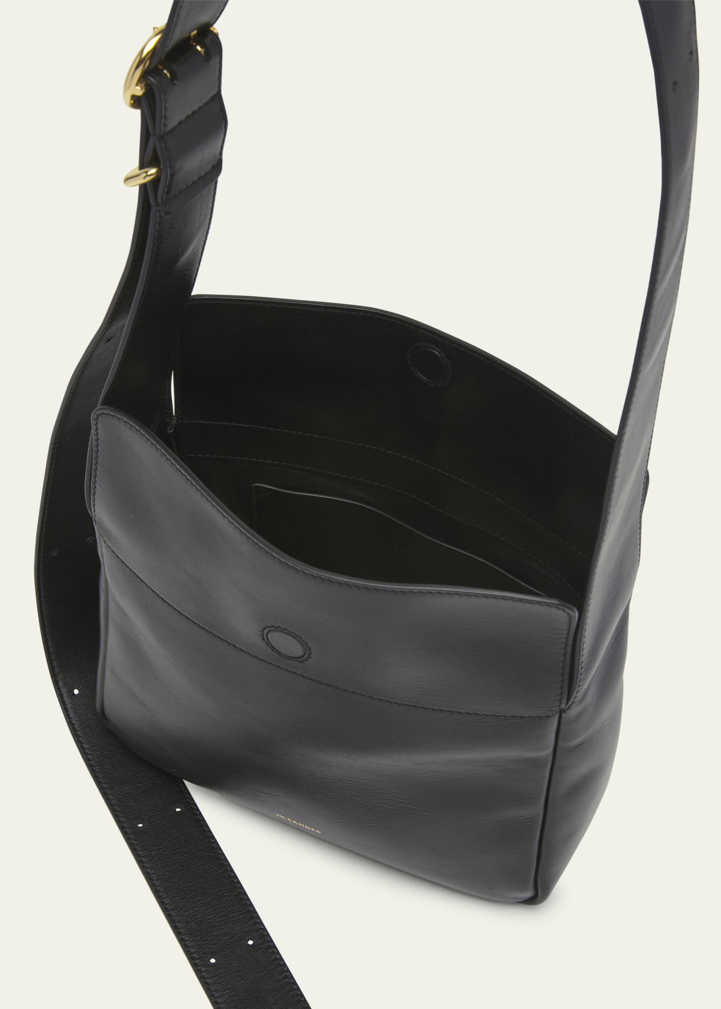 Jil Sander XS Fold-Over Flap Leather Shoulder Bag - Bergdorf Goodman
