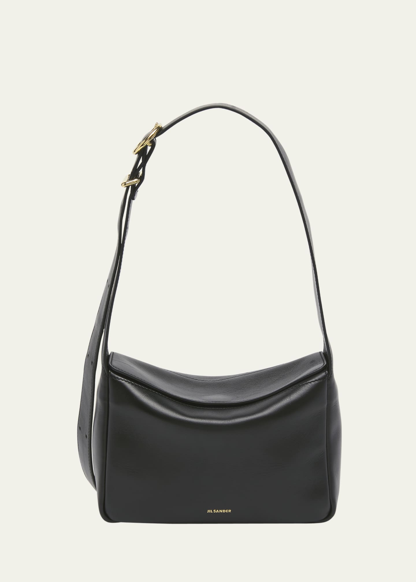 Jil Sander XS Fold Over Flap Leather Shoulder Bag