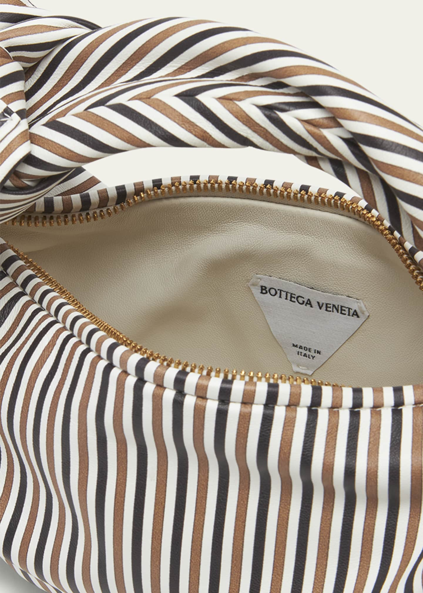 Bottega Veneta Jodie Mini Shirt Stripe-Print Top-Handle Bag - Bergdorf  Goodman