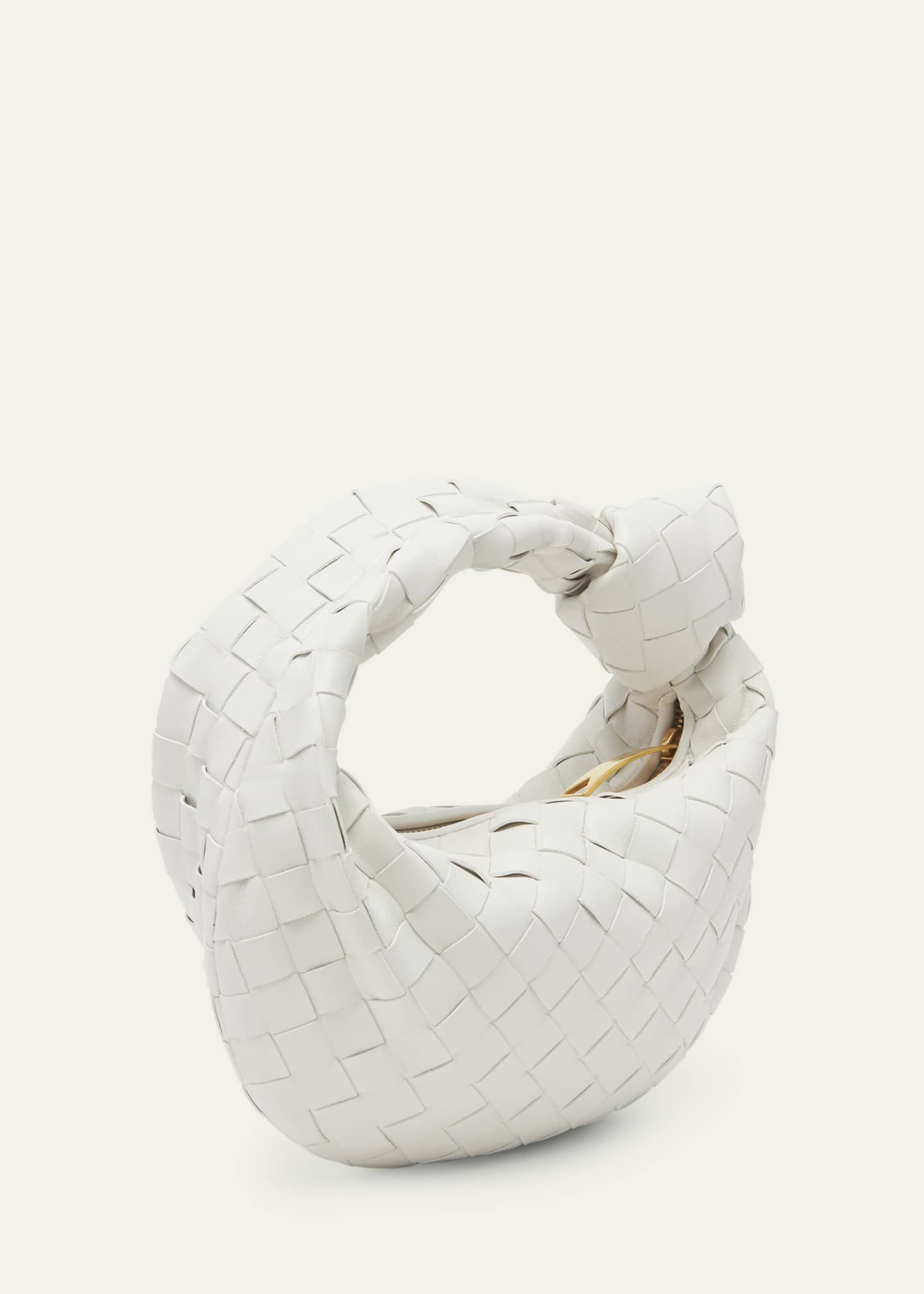 Bottega Veneta Jodie Mini Heart Intrecciato Top-Handle Bag Image 3 of 5