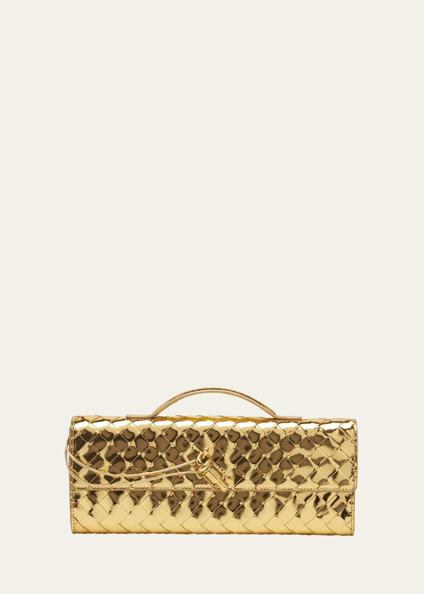 Bottega veneta metallic clutch store