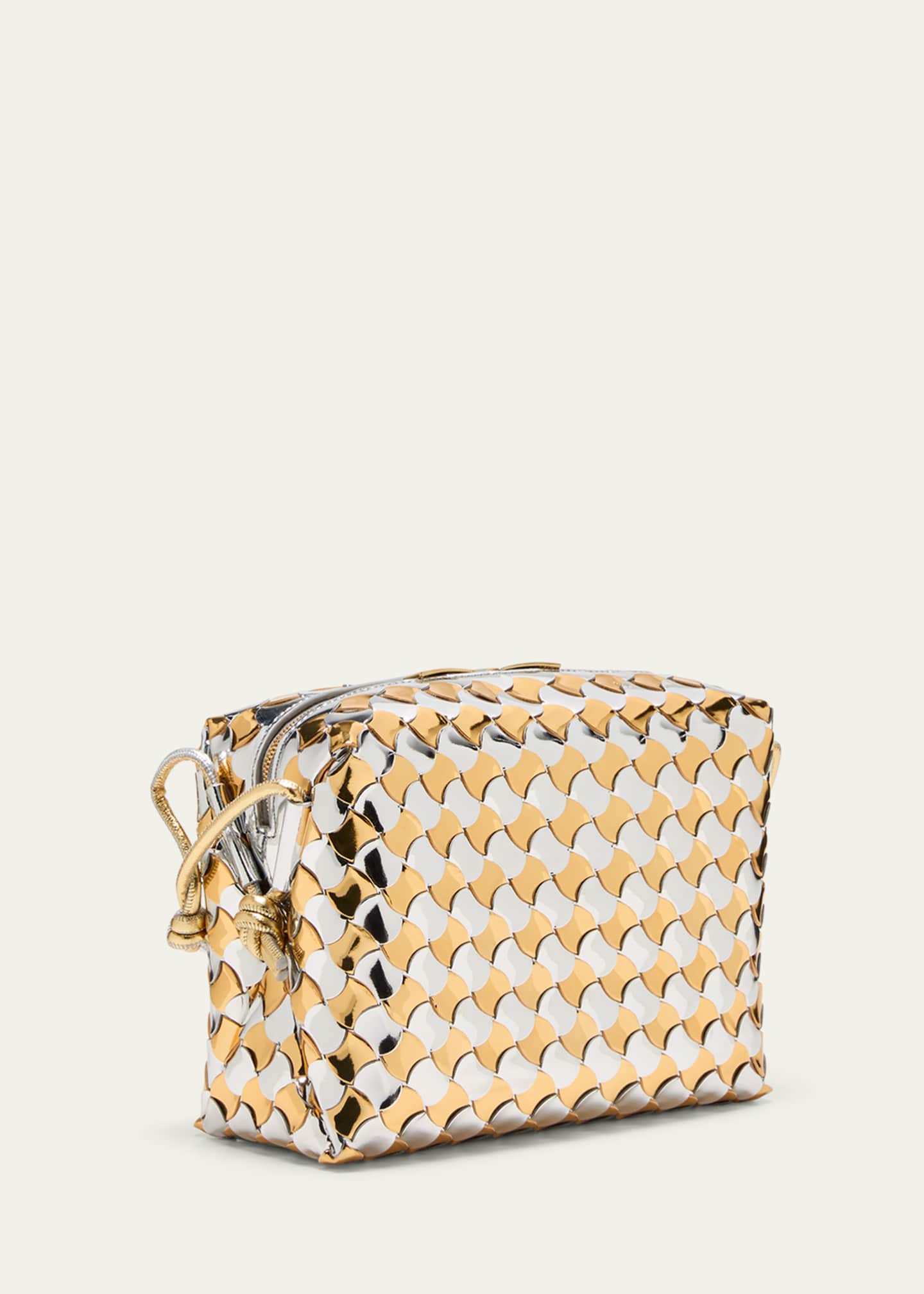 Bottega veneta metallic clutch deals
