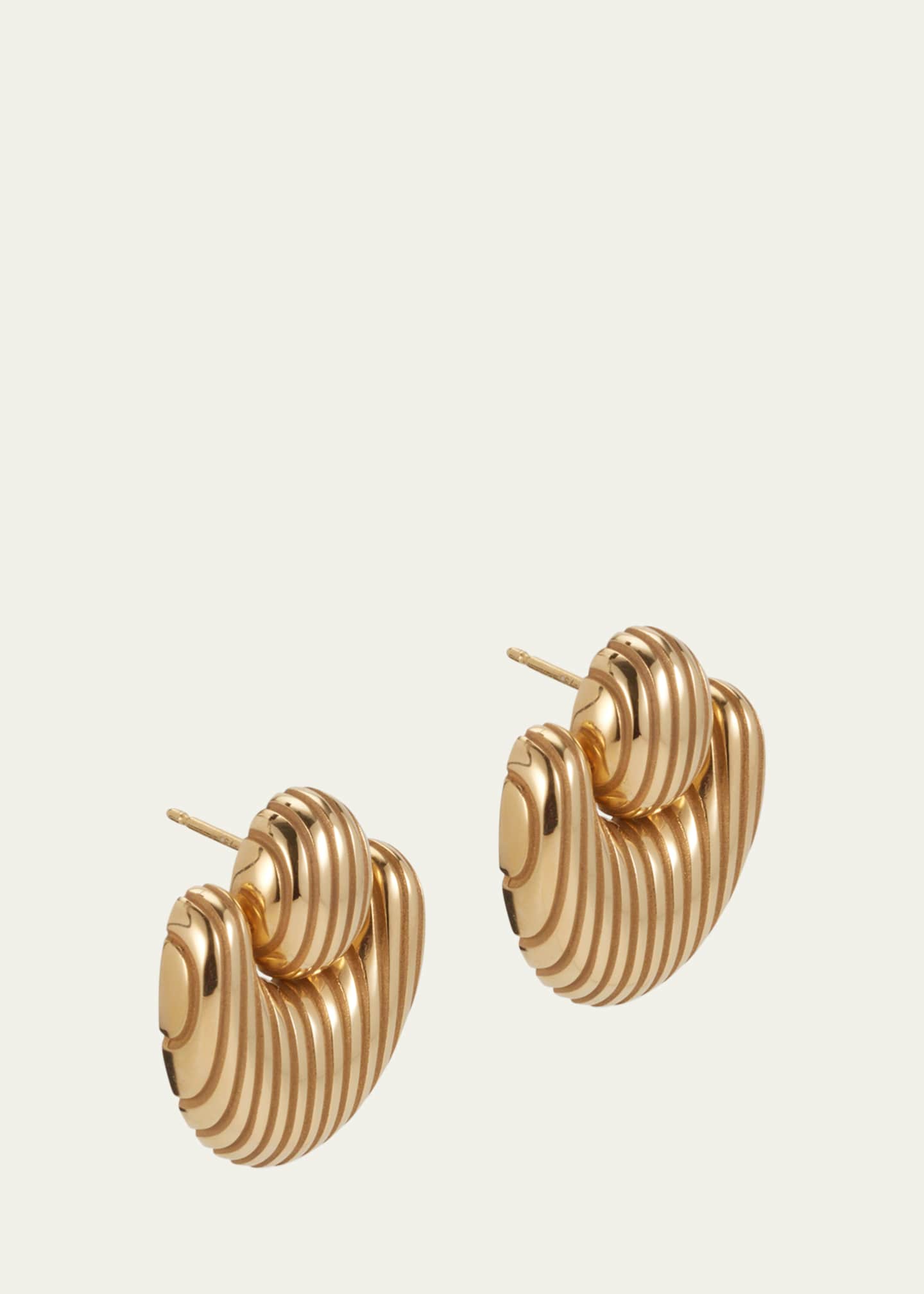 Pamela Zamore 18K Yellow Gold Isla Nest Earrings Image 3 of 4
