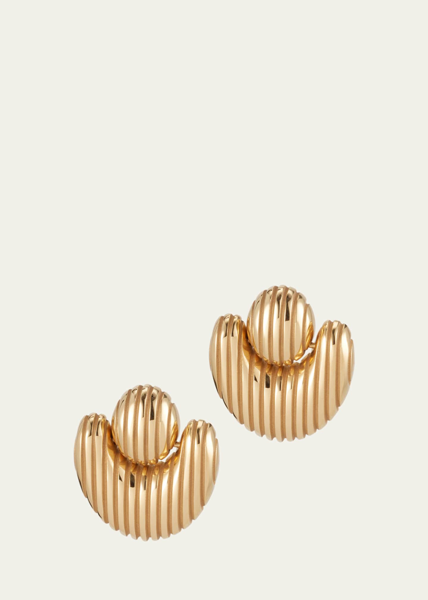 Pamela Zamore 18K Yellow Gold Isla Nest Earrings Image 1 of 4