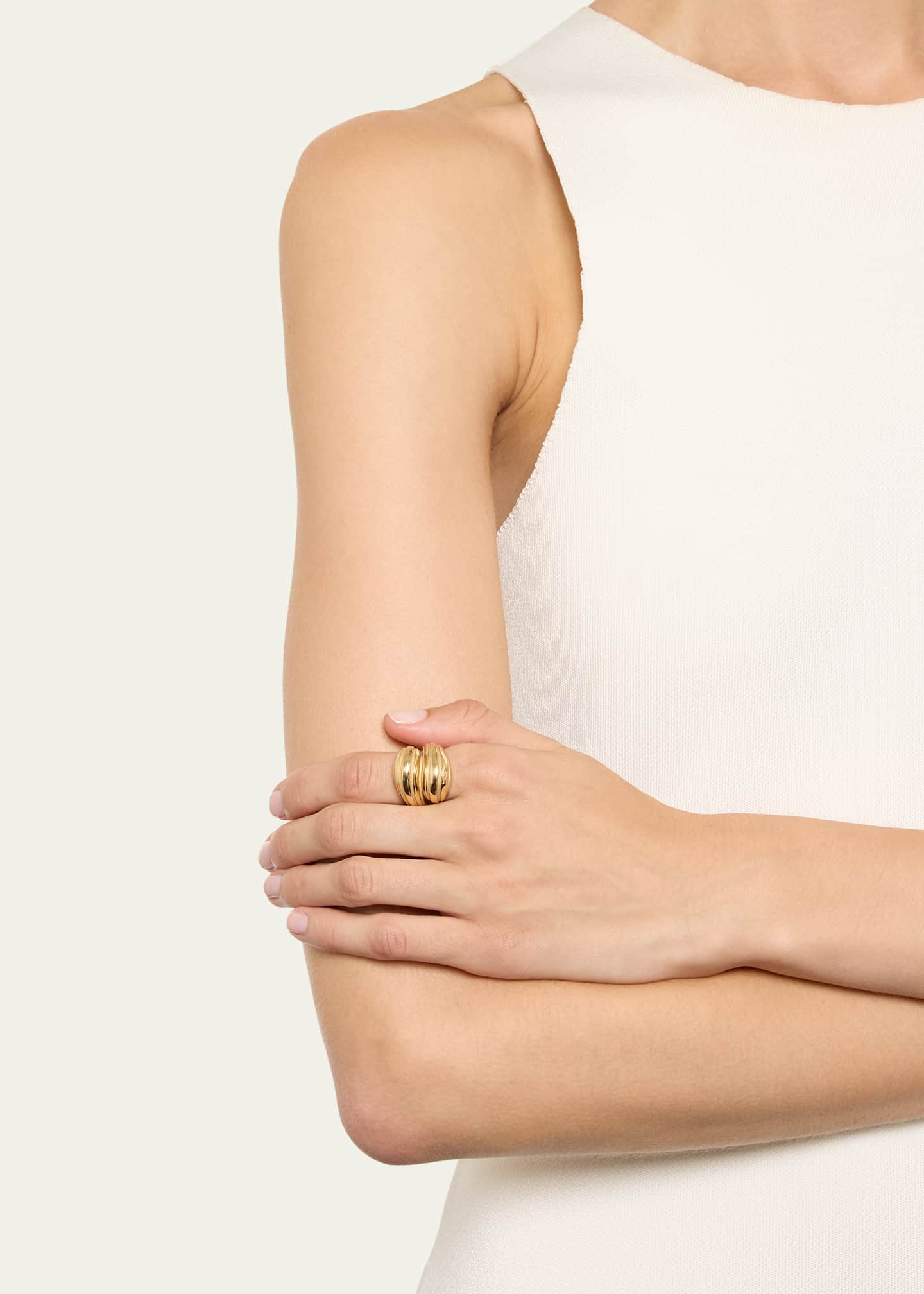 Pamela Zamore 18K Yellow Gold EOS Hug Ring Image 2 of 4