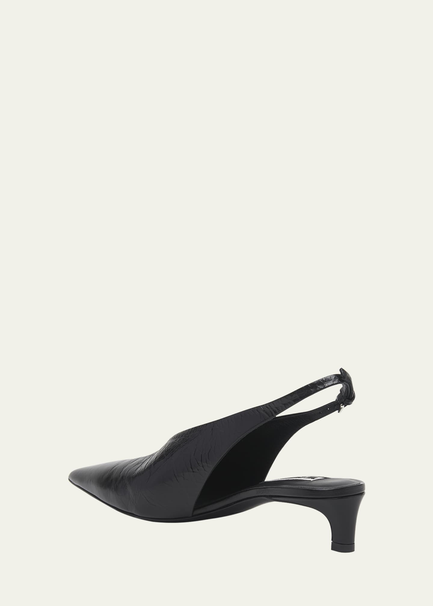 Jil Sander Calfskin Slingback Ballerina Pumps Image 4 of 5