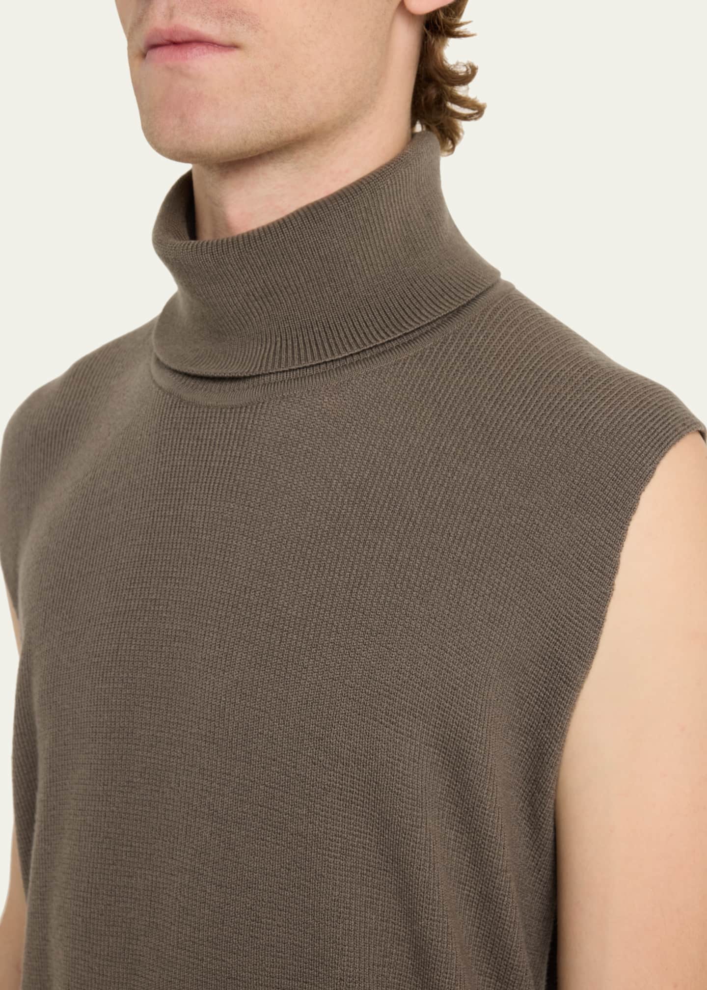 Turtleneck vest hot sale mens