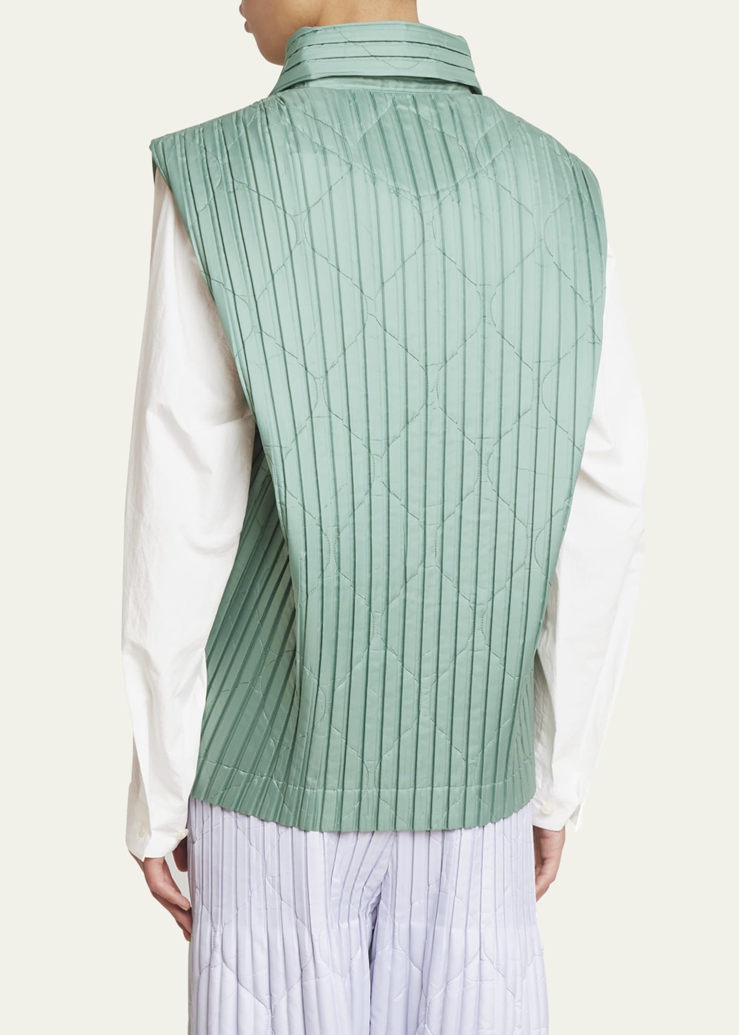 Homme Plisse Issey Miyake Men's Quilted and Pleated Vest