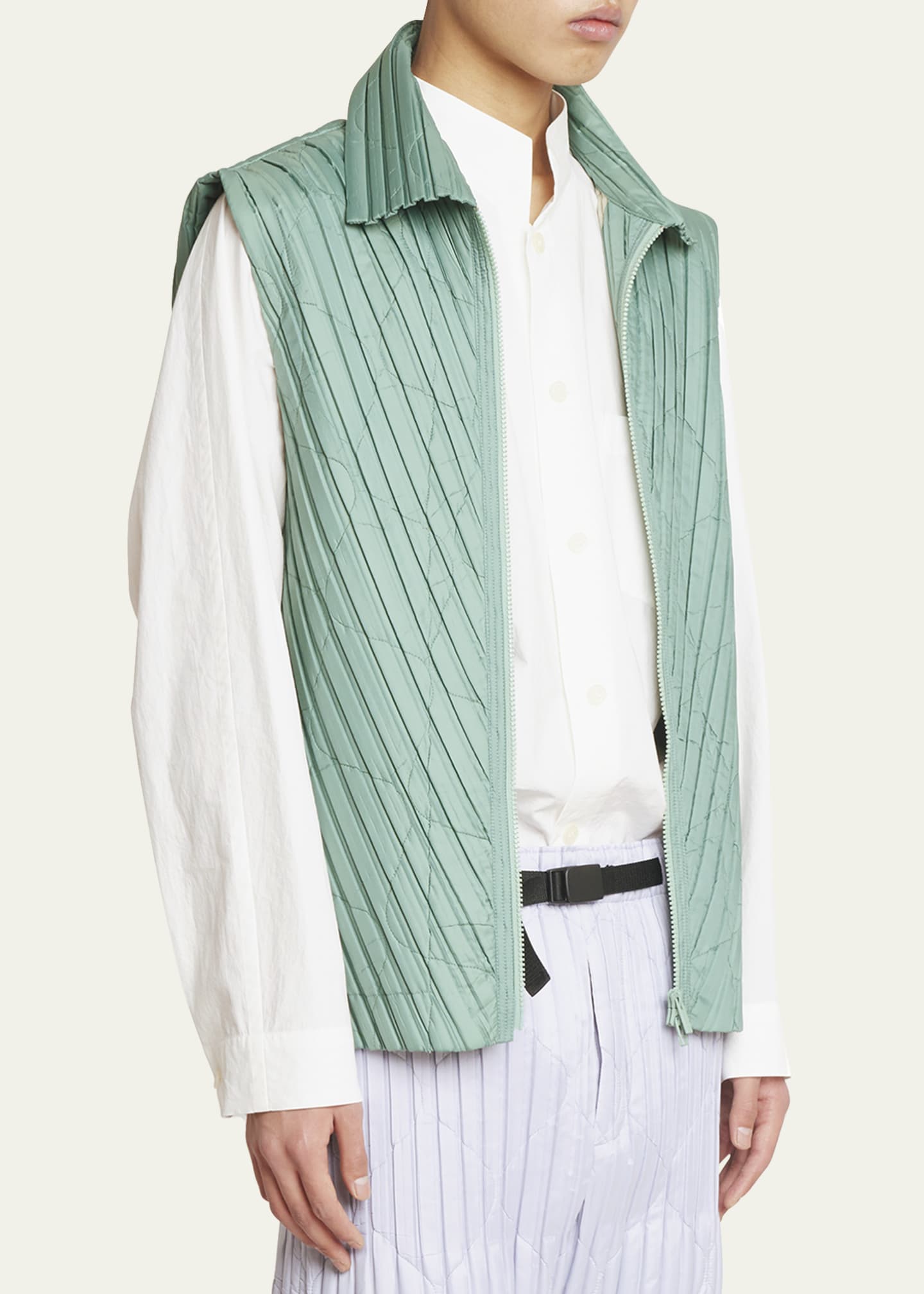 Luxury Plissé Pleat Japanese Vest main image 0
