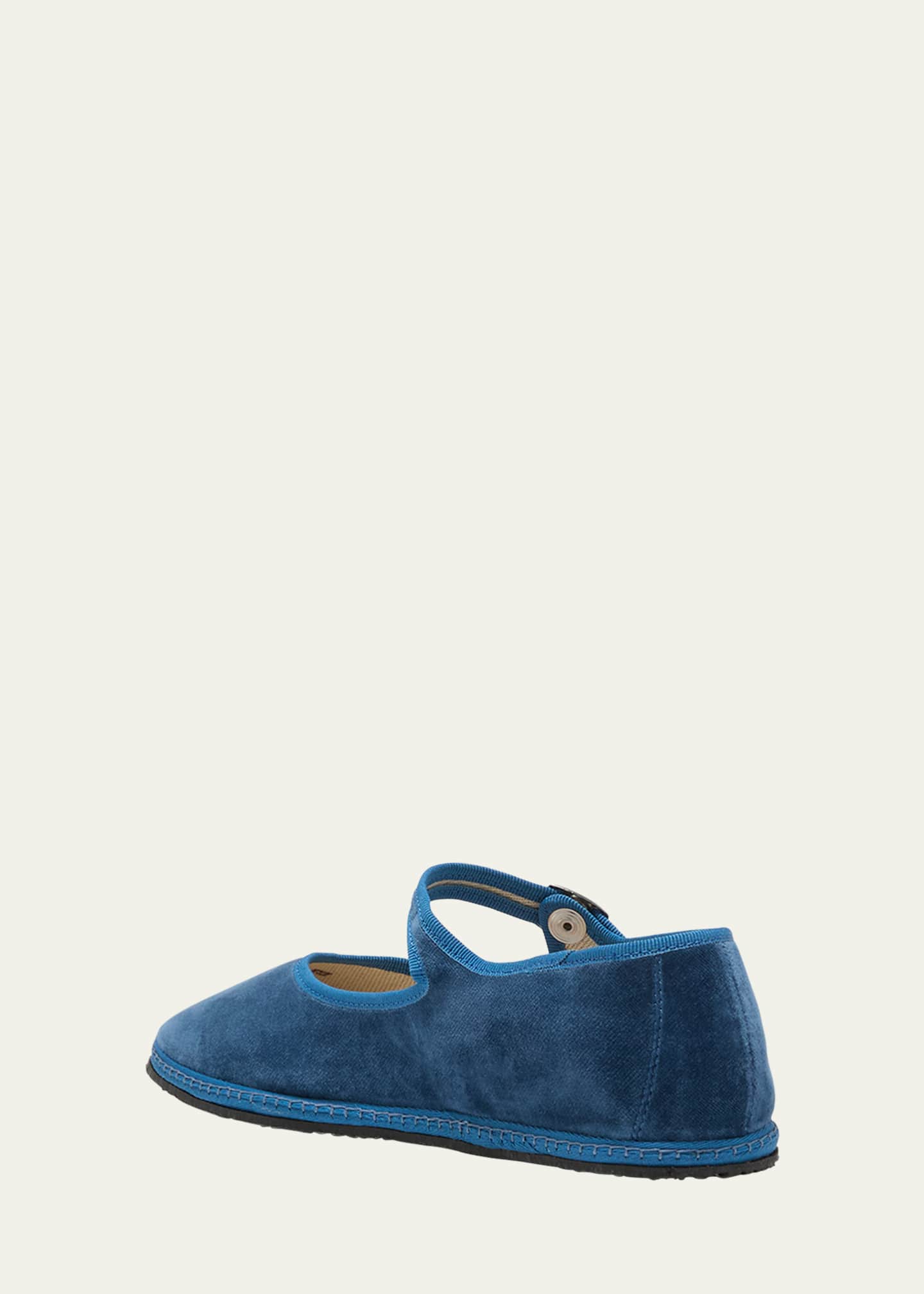 Vibi Venezia Velvet Mary Jane Ballerina Flats Image 4 of 5