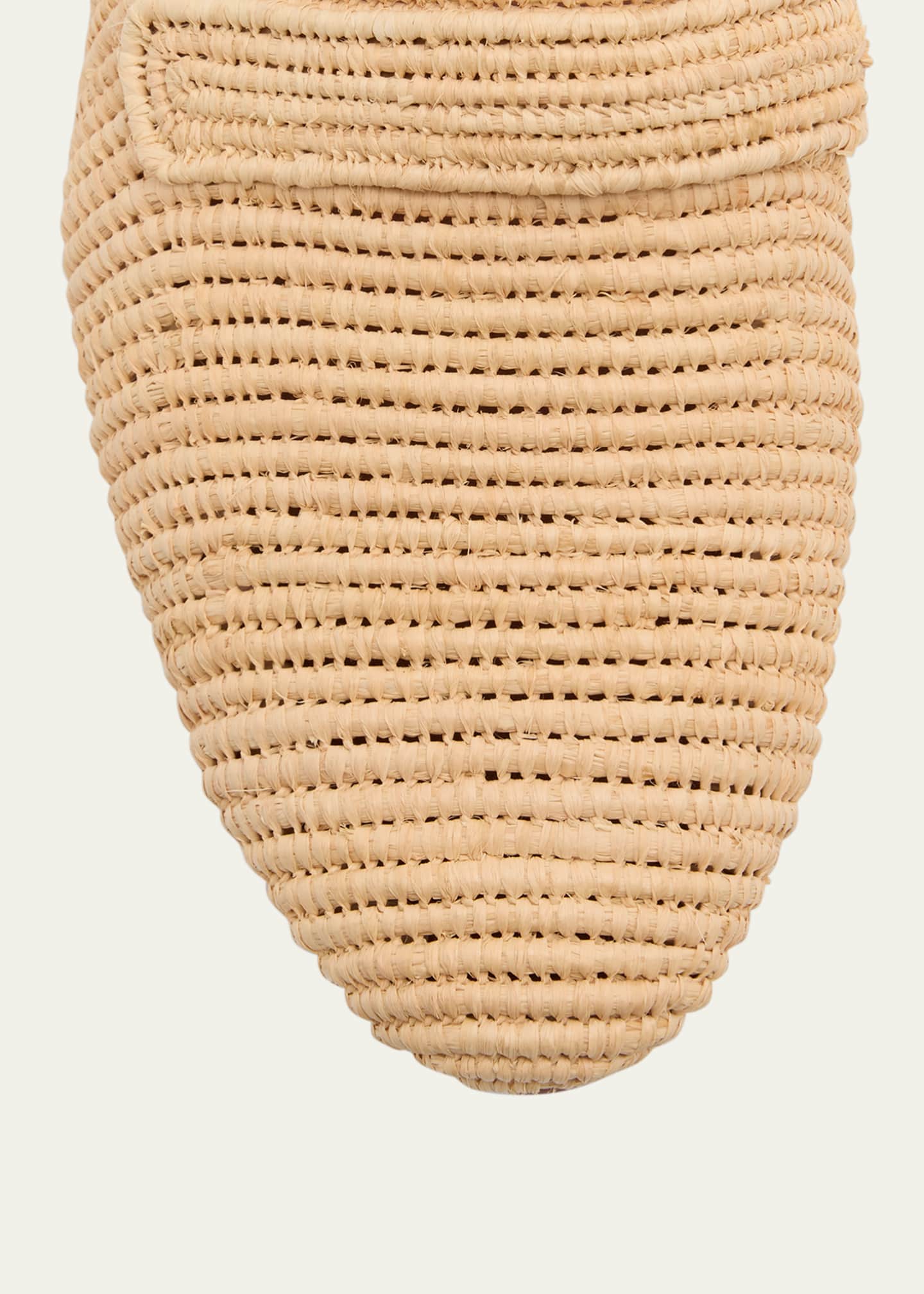 Carrie Forbes Tapa Woven Raffia Loafer Mules Image 5 of 6