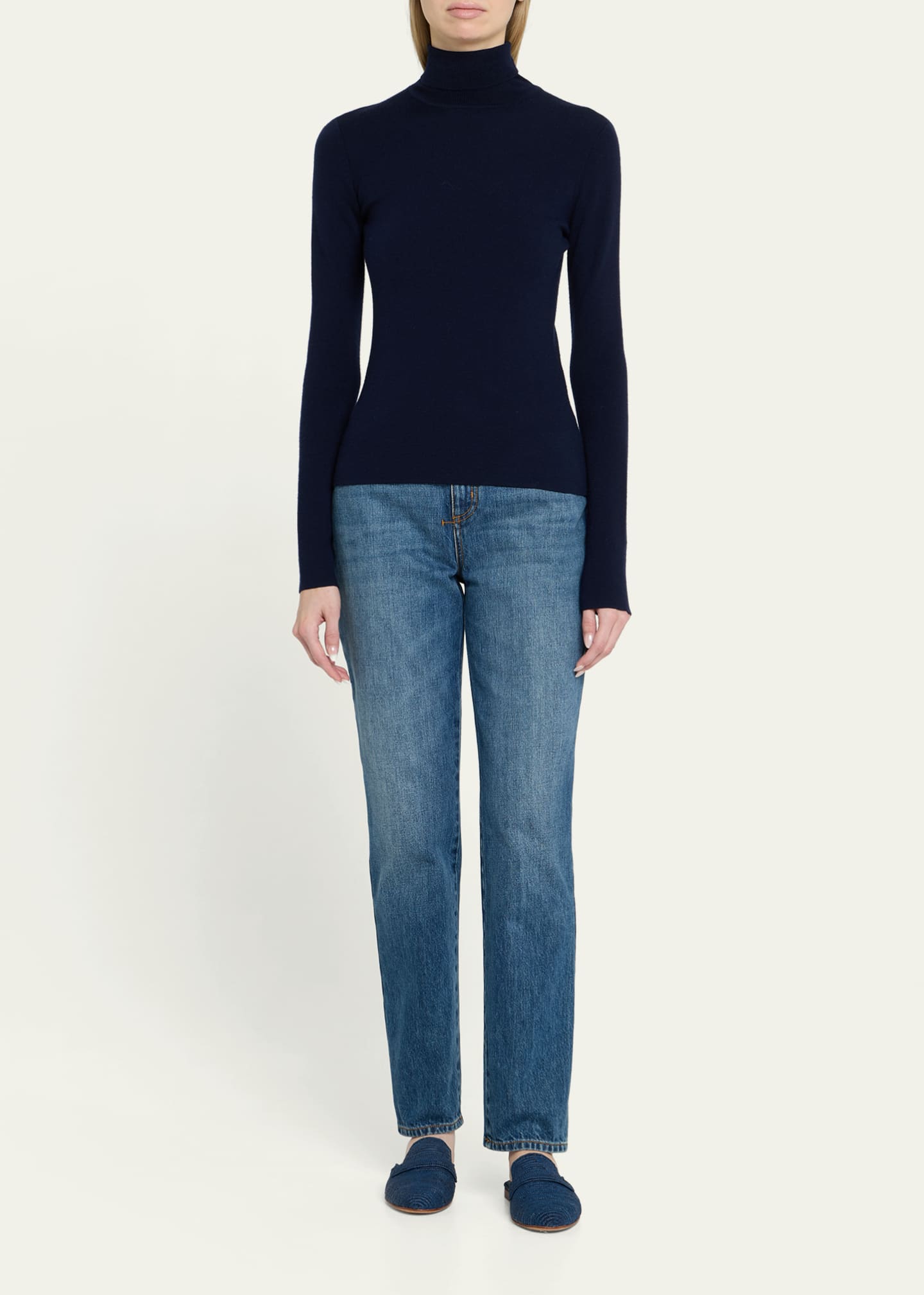 Carrie Forbes Tapa Woven Raffia Loafer Mules Image 3 of 6