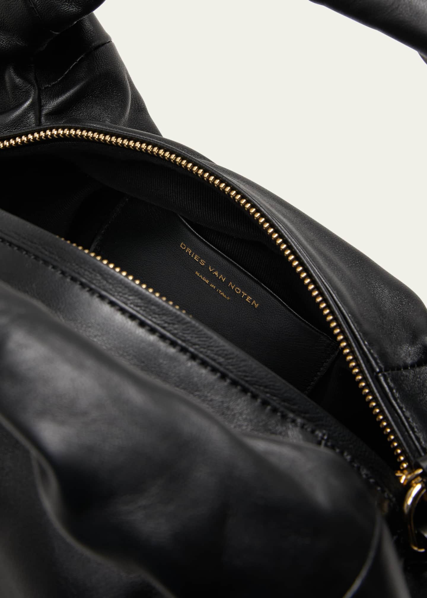 Dries Van Noten Twister Leather Top-Handle Bag Image 4 of 5