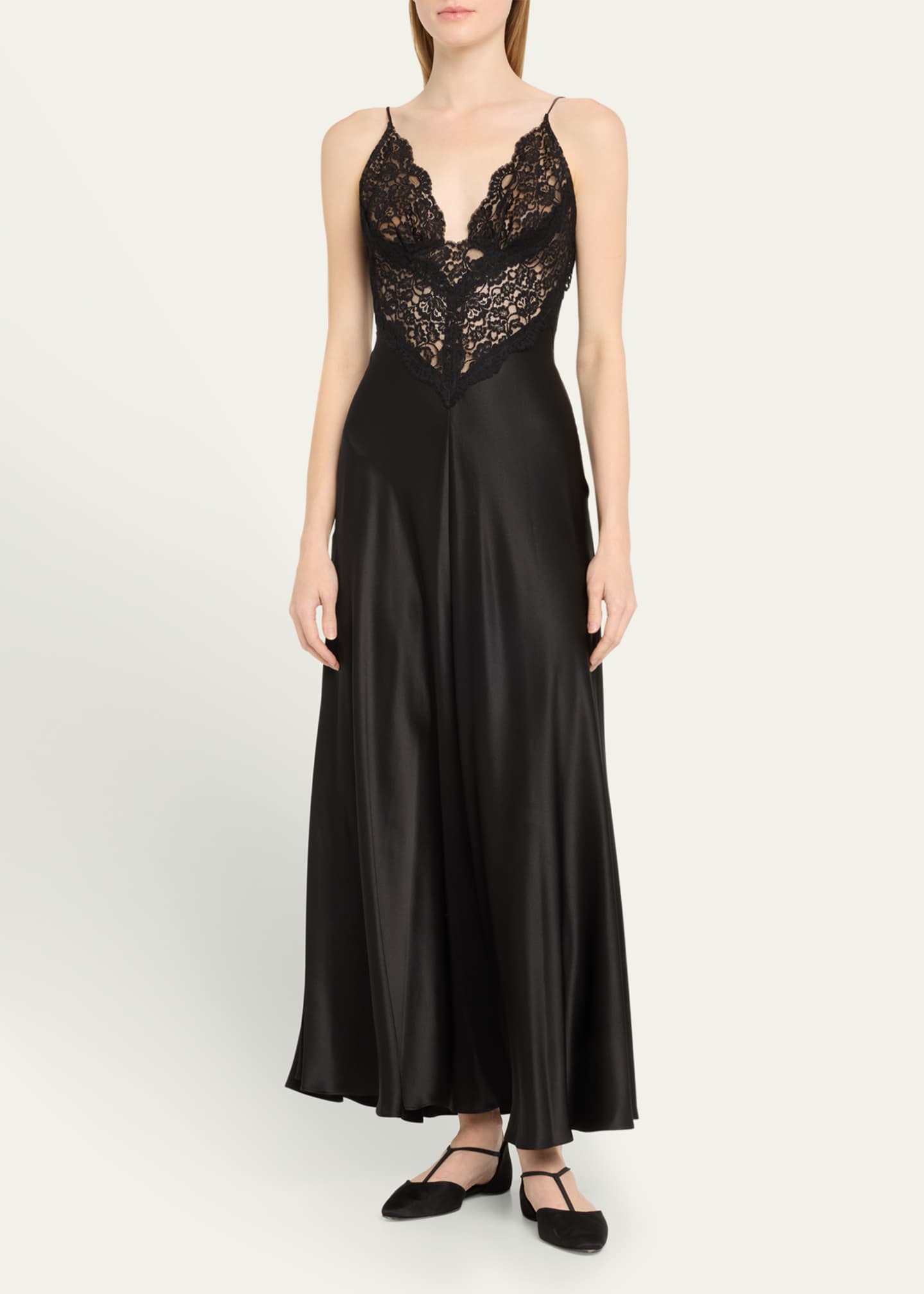 Rodarte Lace Silk Bias Slip Dress Bergdorf Goodman