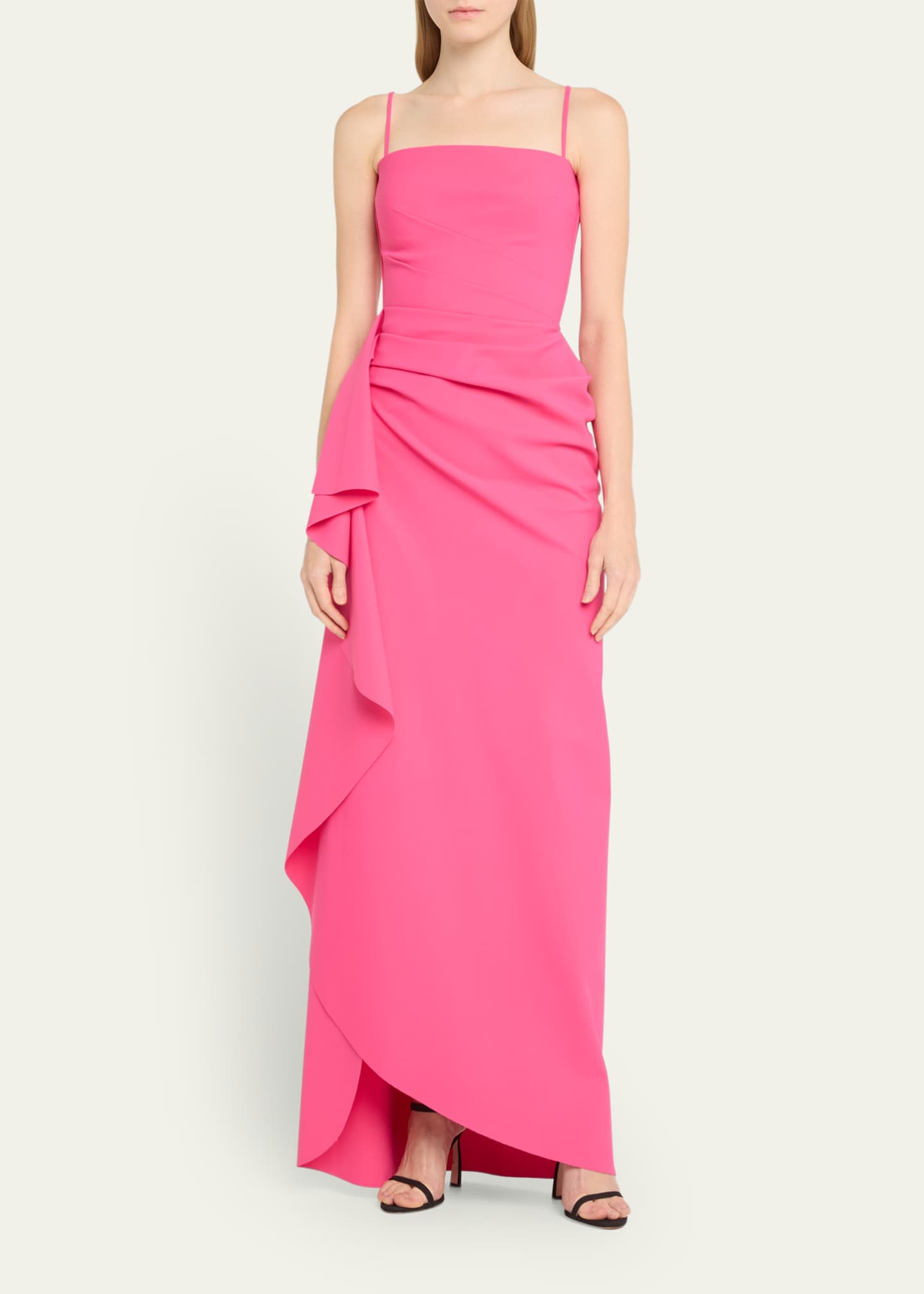 Chiara Boni La Petite Robe Glicheria Pleated Strapless Draped Gown ...