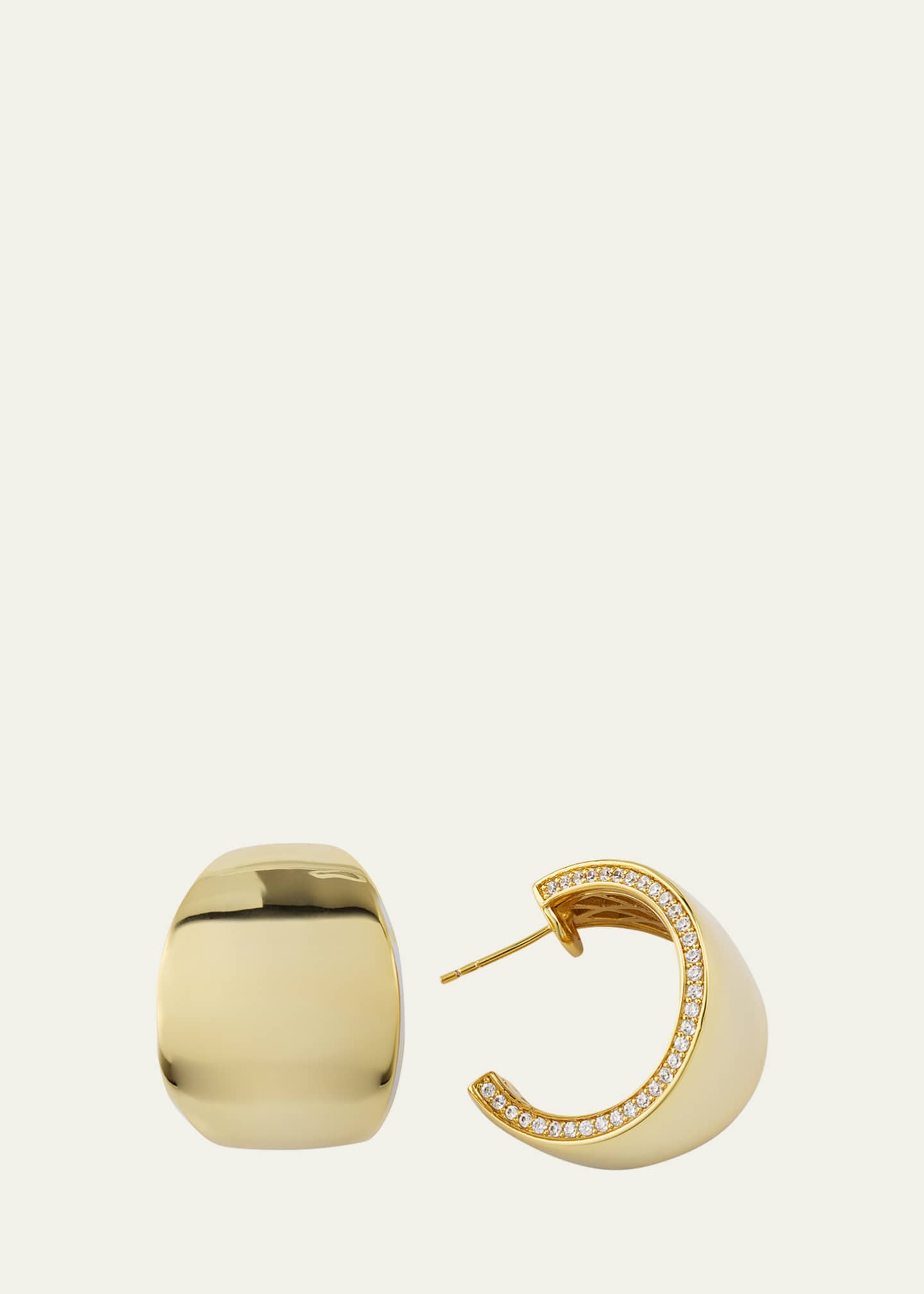 V.BELLAN Nicole Gold-Plated Hoop Earrings Image 1 of 4
