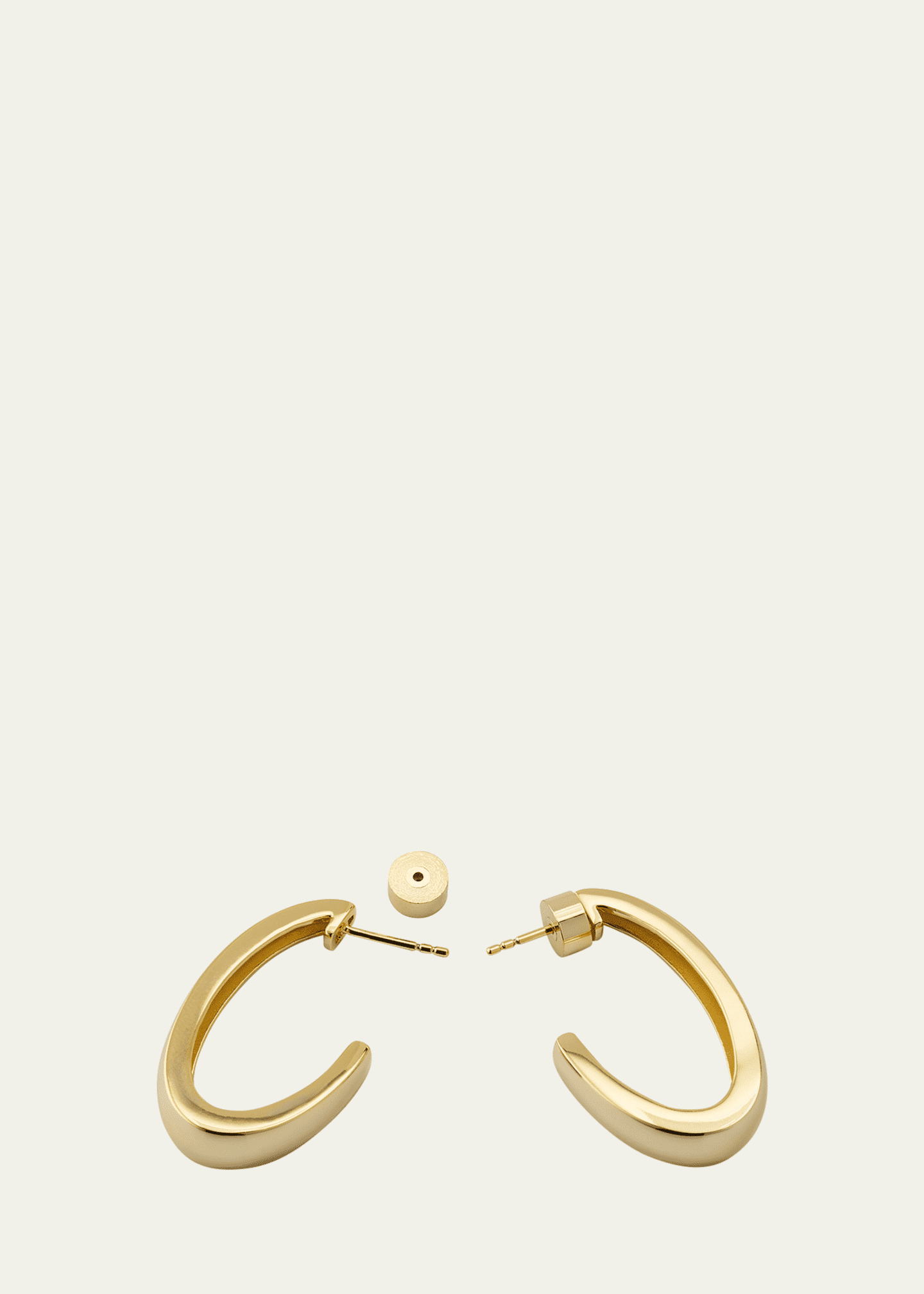 V.BELLAN Simone Gold-Plated Hoop Earrings Image 4 of 4