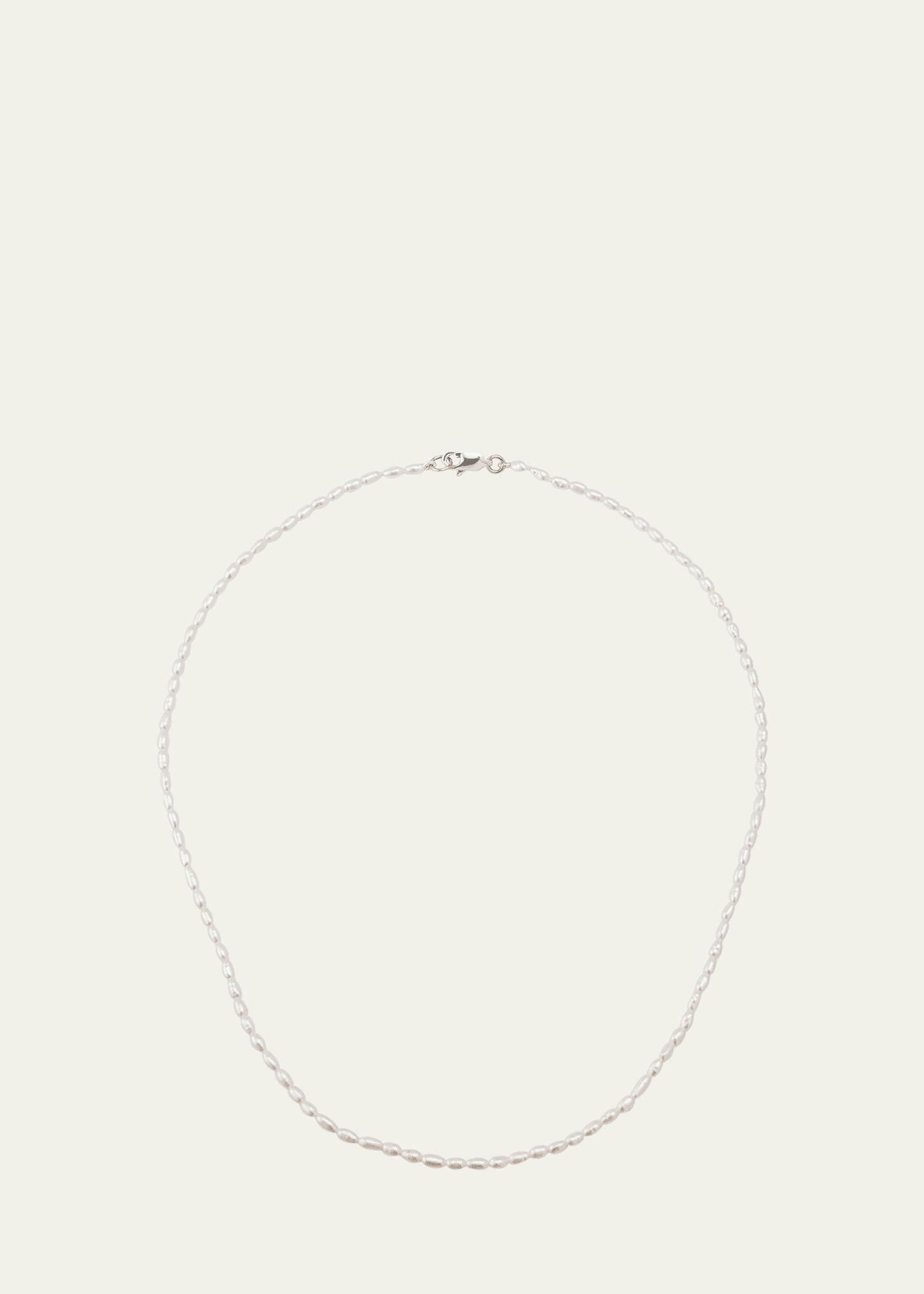 V.BELLAN 14K Yellow and White Gold Skinny Freshwater Pearl Choker Image 1 of 4