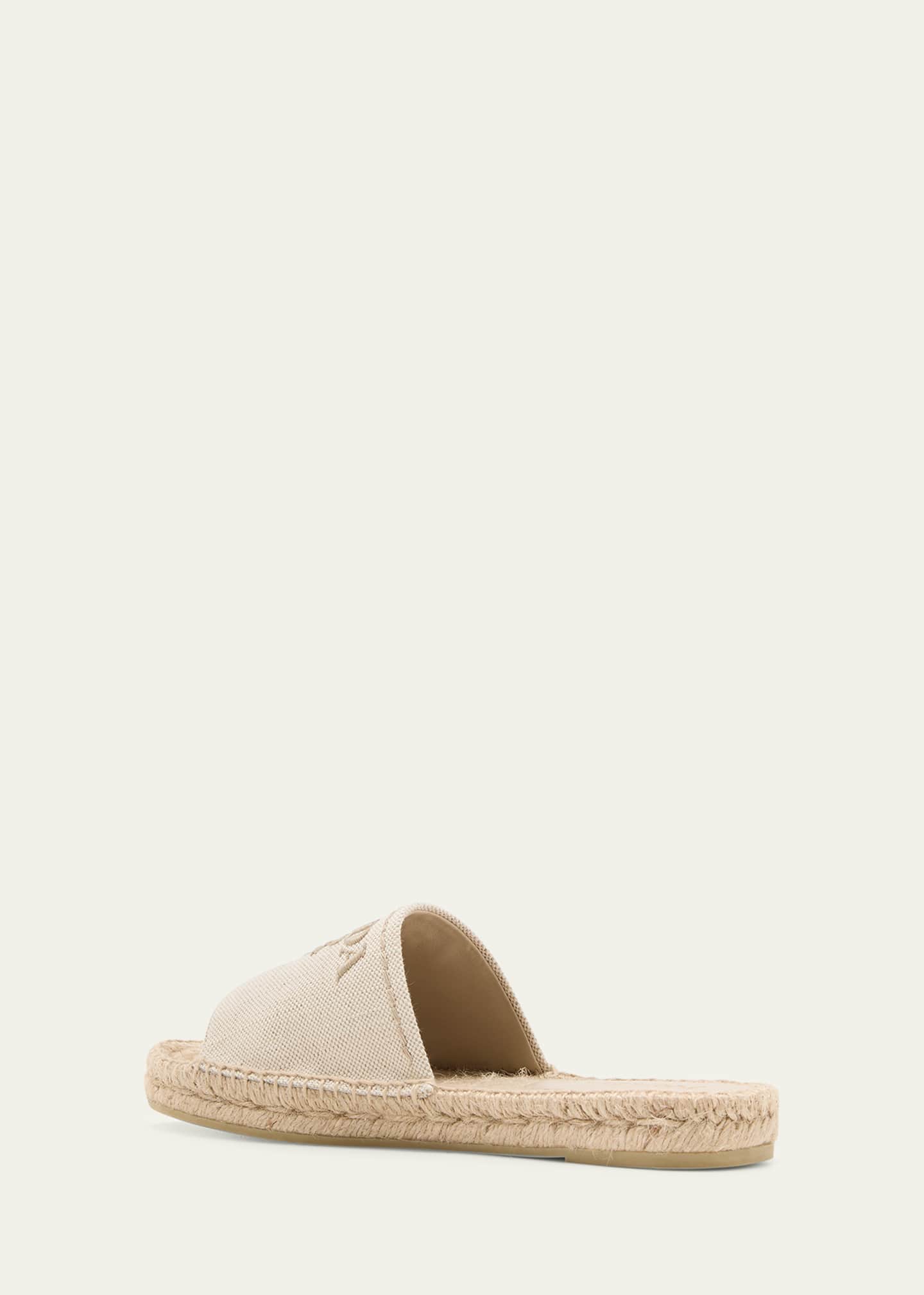 Prada Embroidered Linen Espadrille Sandals Bergdorf Goodman