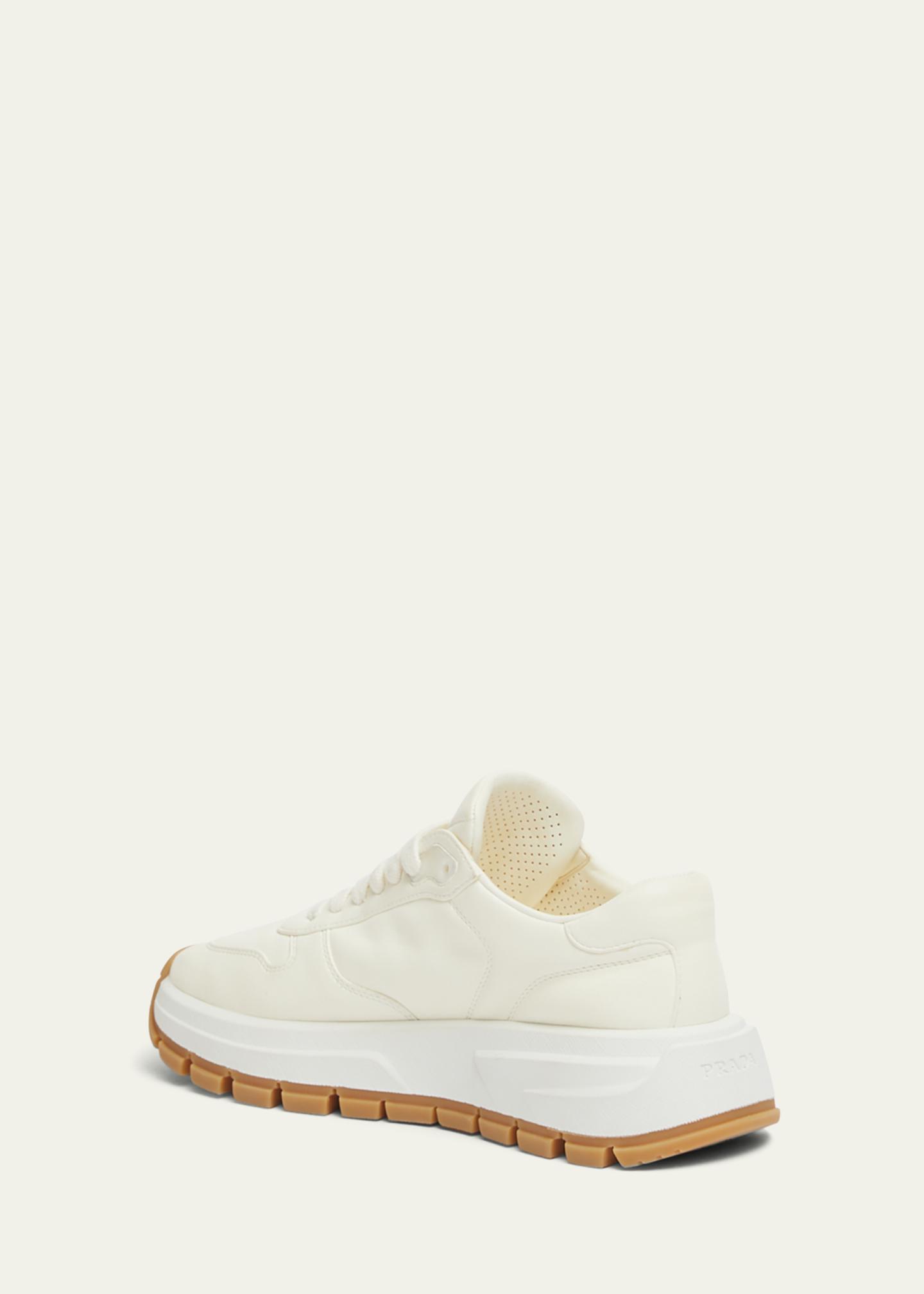 Prada Leather Logo Runner Sneakers - Bergdorf Goodman