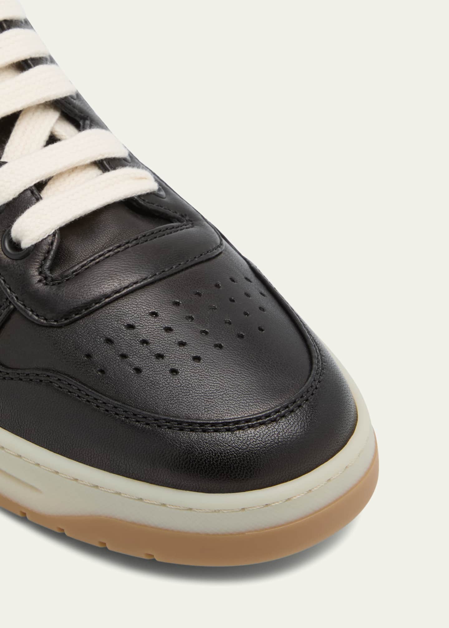 プラダ Prada Calf Leather Sneakers Prada Leather Low-Top Sneakers - Bergdorf Goodman