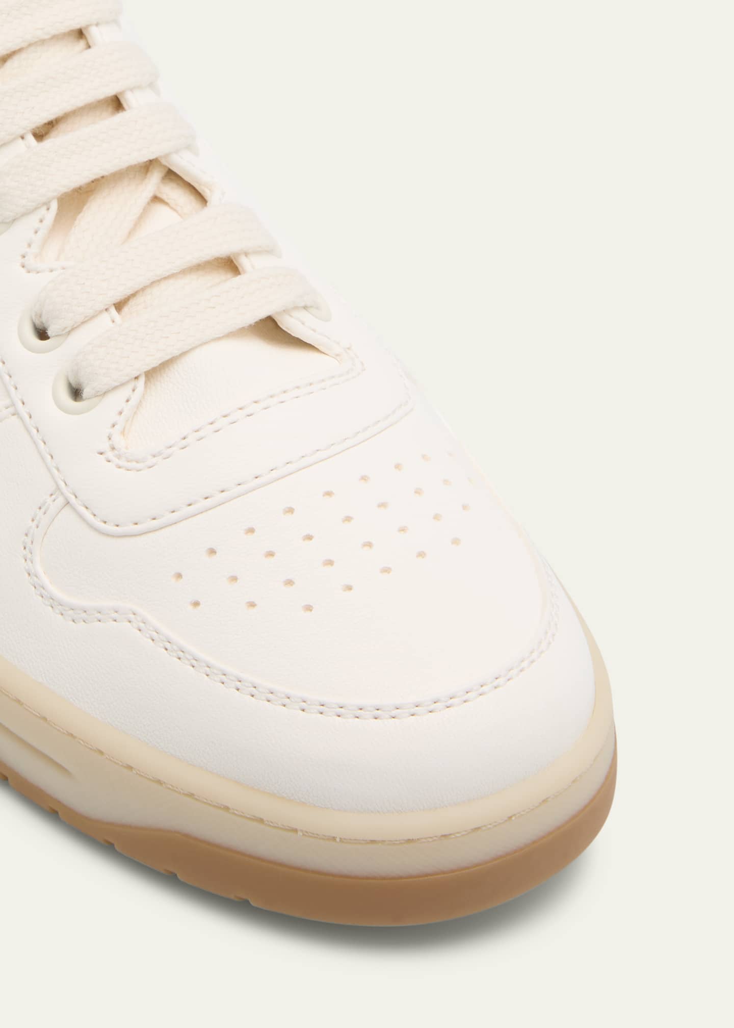 Prada Leather Low-Top Sneakers Image 4 of 4