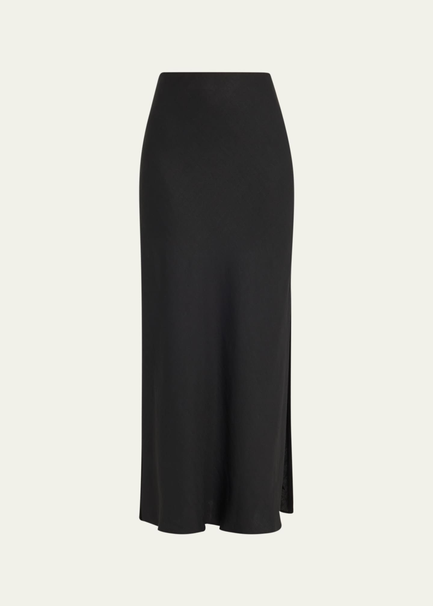 Brunello Cucinelli Linen Maxi Skirt with Side Slits - Bergdorf Goodman