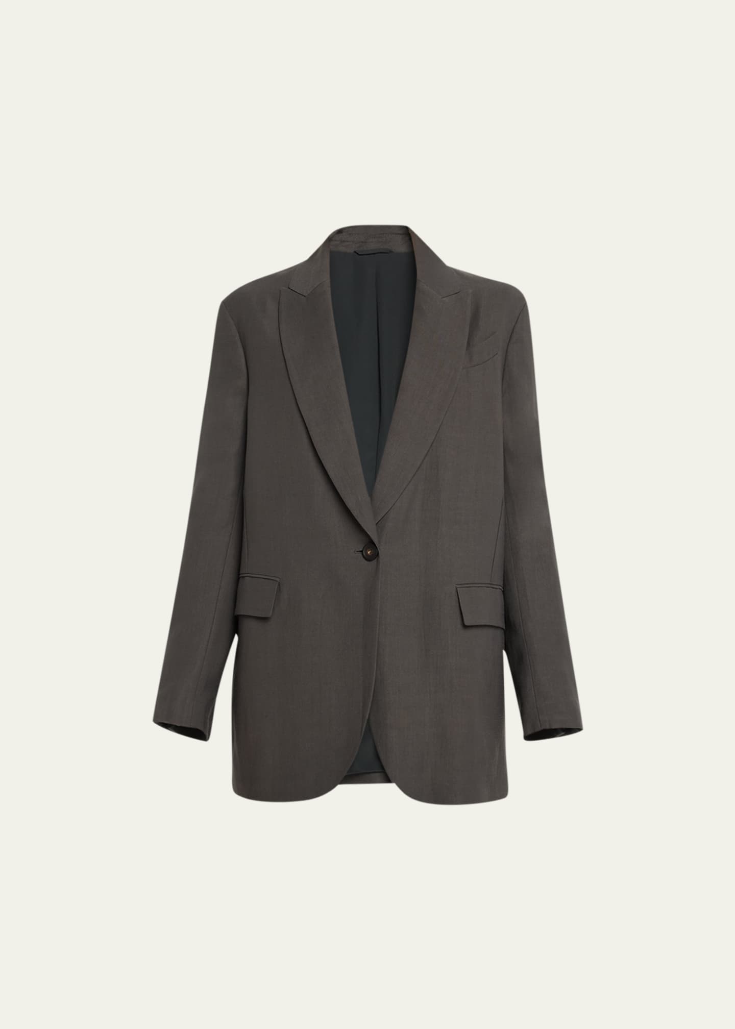 Brunello cucinelli 2025 linen blazer