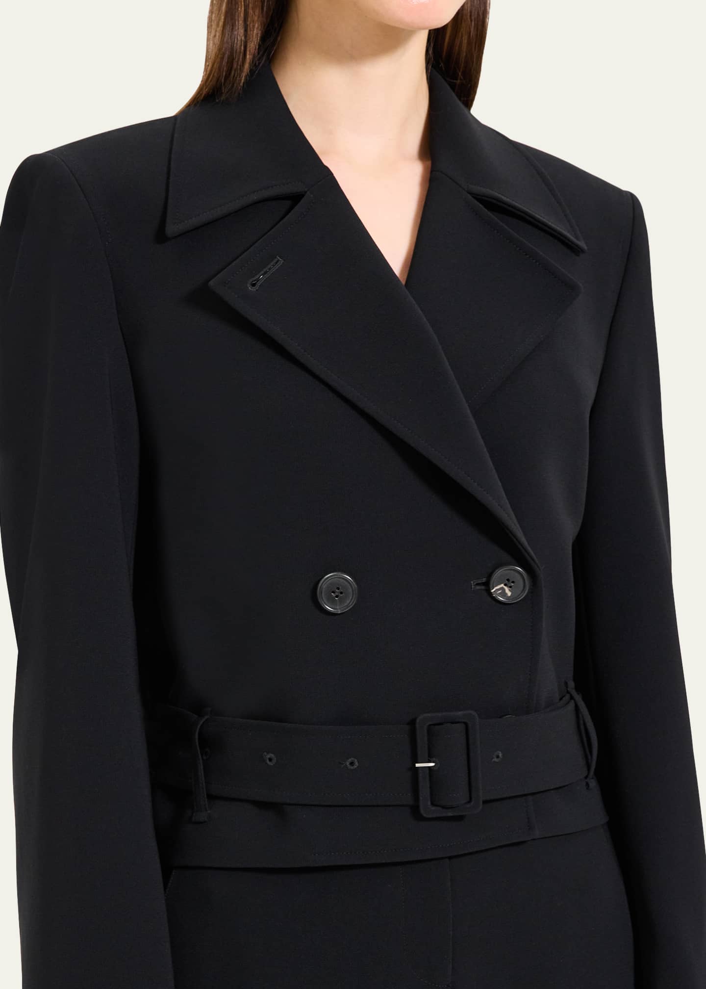 Theory black top trench coat