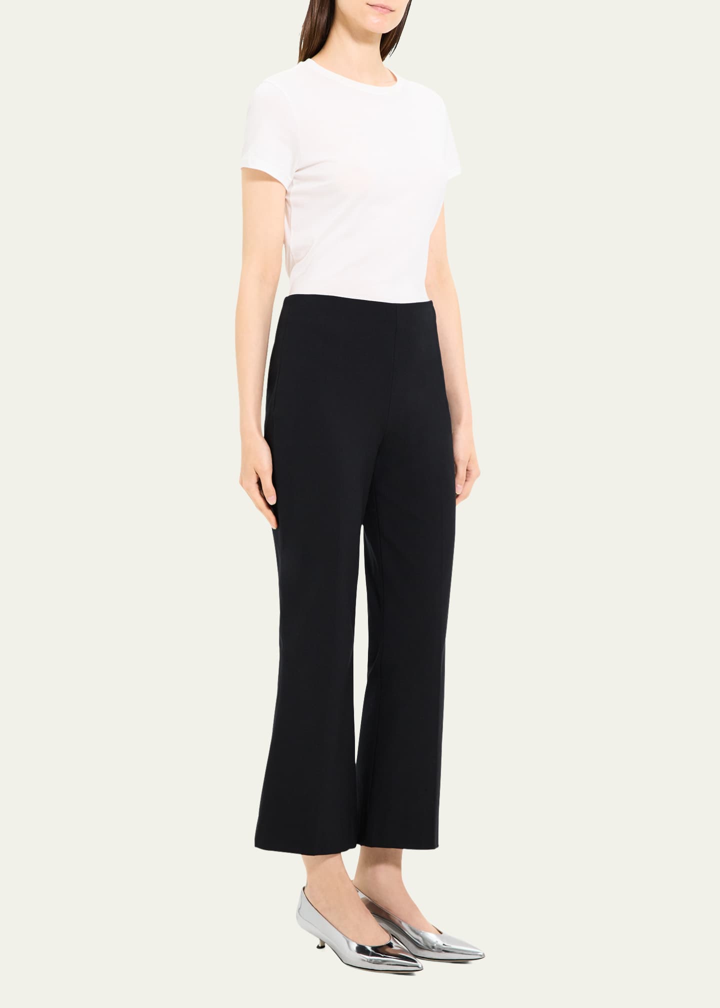 Theory Stretch Kick Pants Bergdorf Goodman