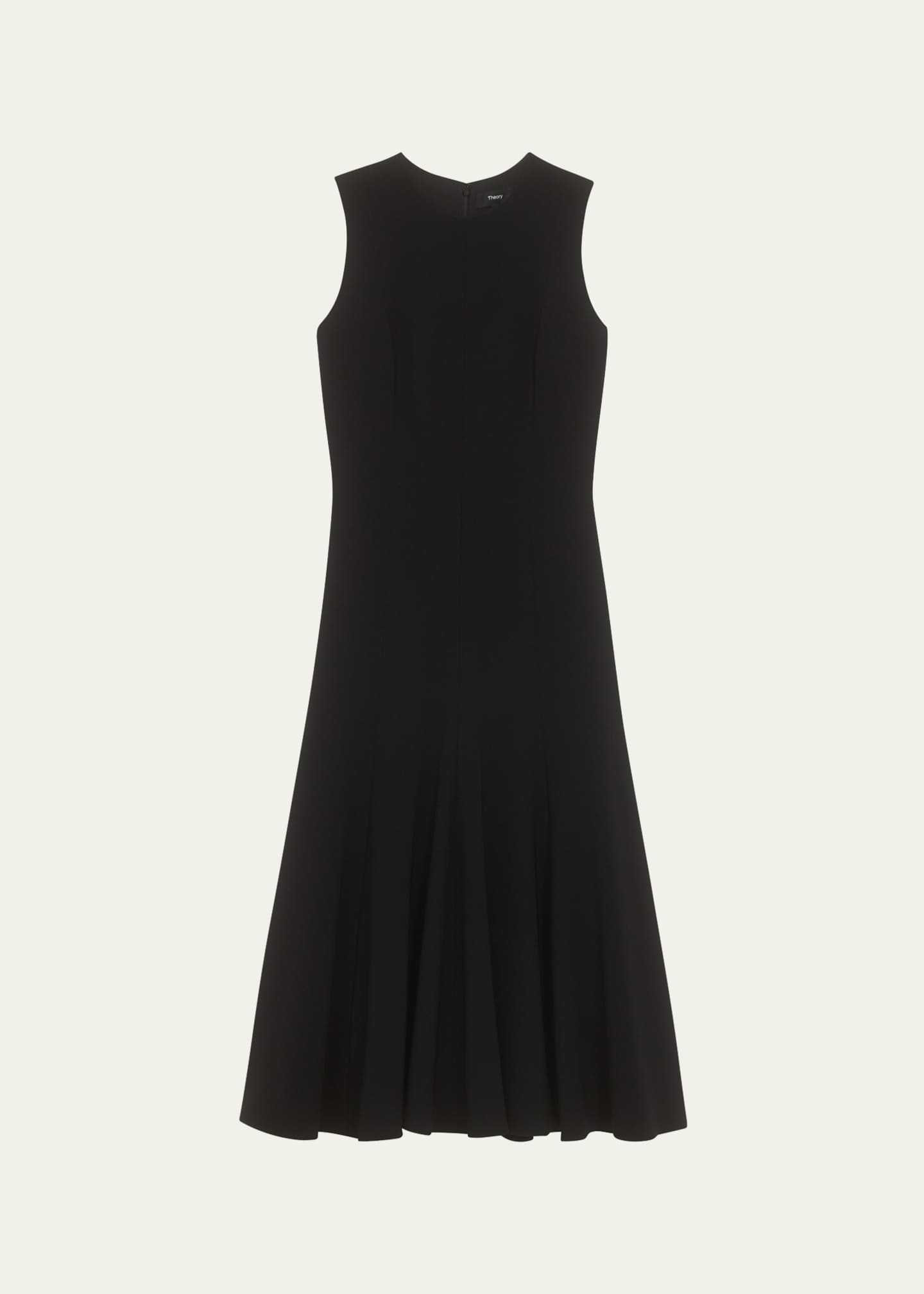 Theory Seamed Admiral Crepe Sleeveless Midi Dress Bergdorf Goodman
