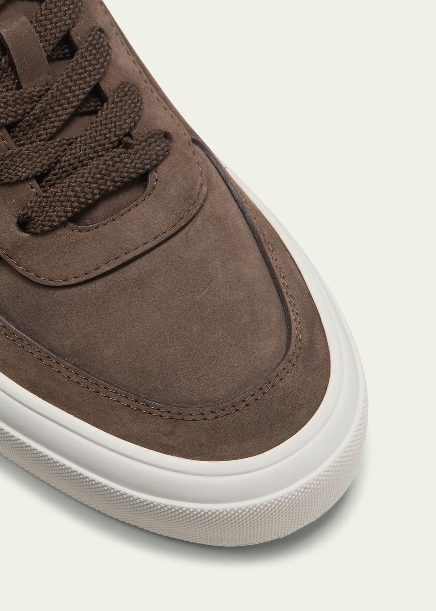Moncler Men's Monclub Nubuck Low-Top Sneakers Image 5 of 5
