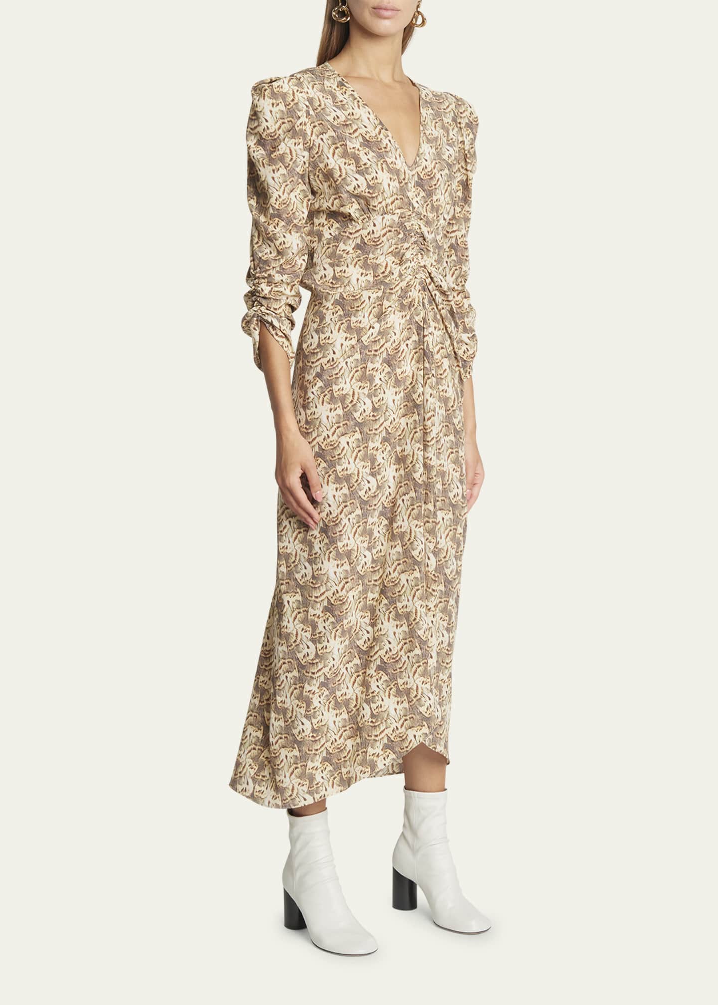 Isabel marant silk hot sale dress